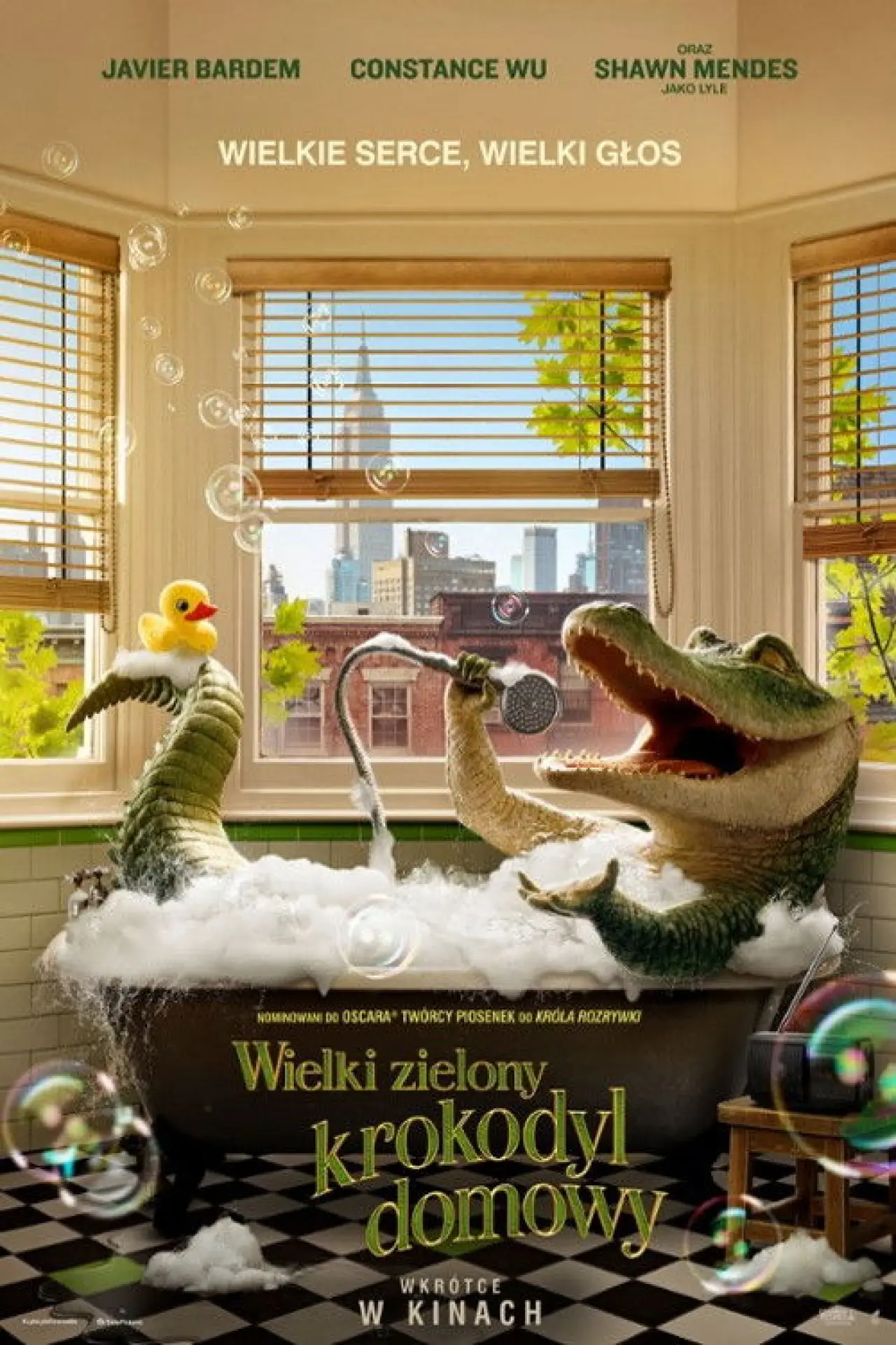 Plakat filmowy "Wielki zielony krokodyl domowy"