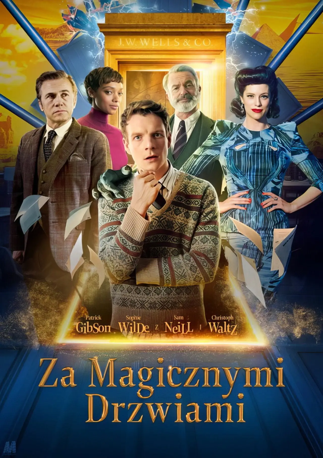 Plakat filmowy "Za magicznymi drzwiami"