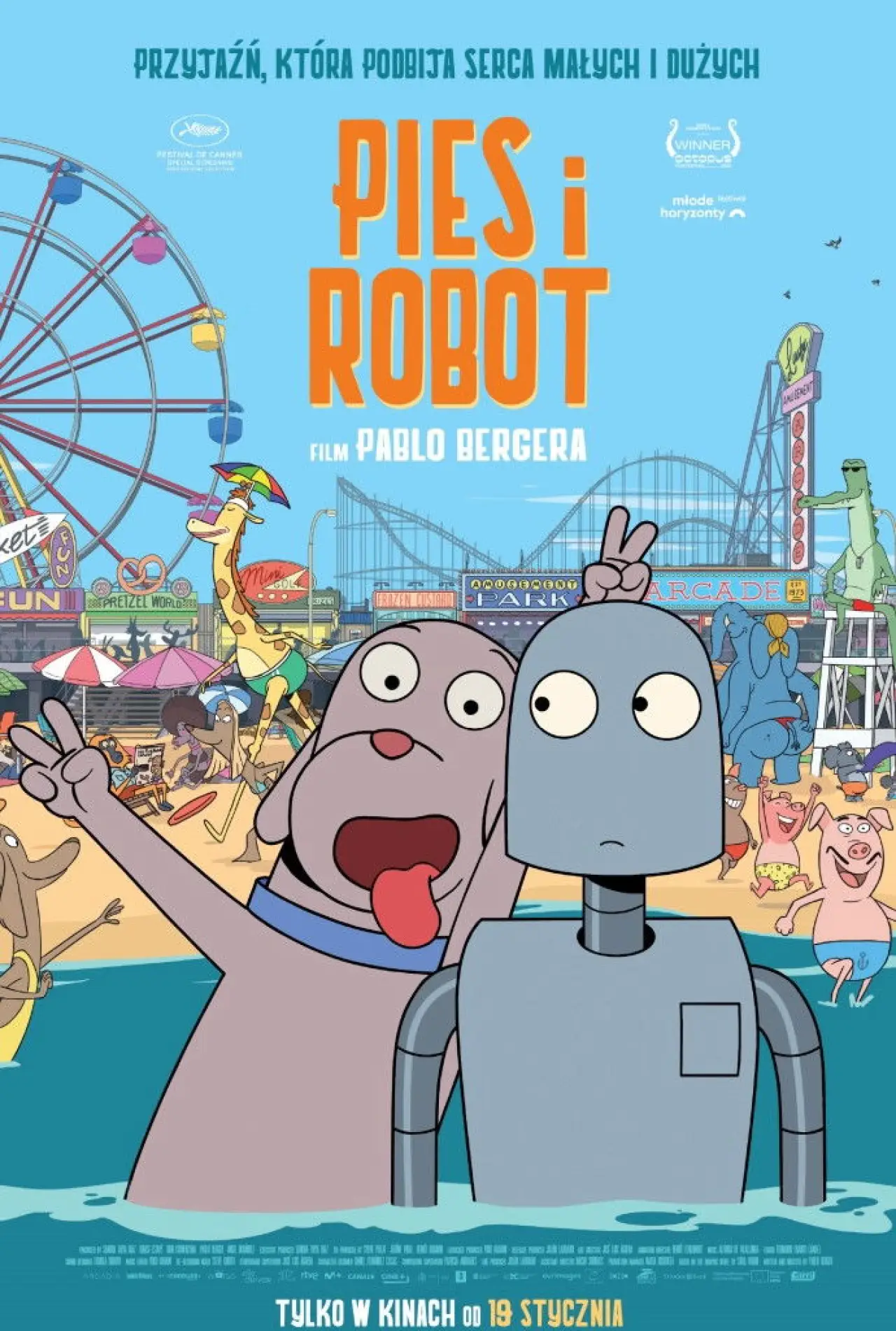 Plakat filmowy "Pies i Robot"