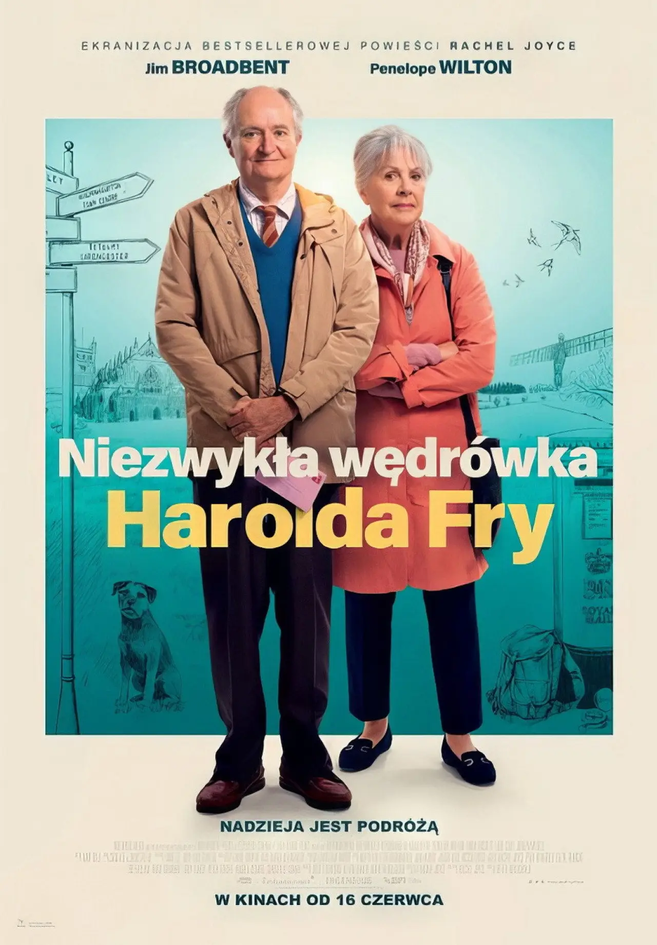 Plakat filmowy "Niezwykła wędrówka Harolda Fry"