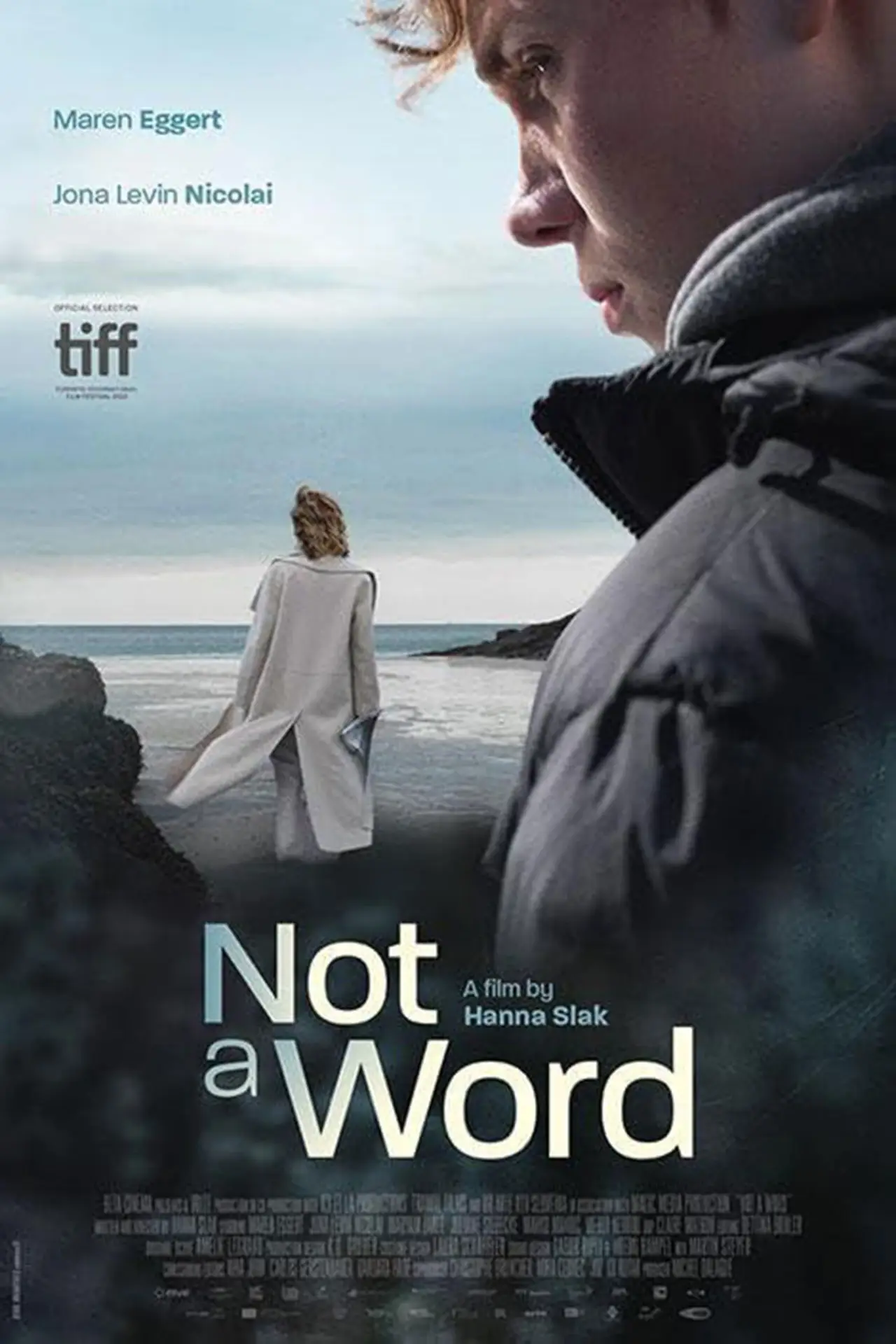 Plakat filmowy "Ani słowa"