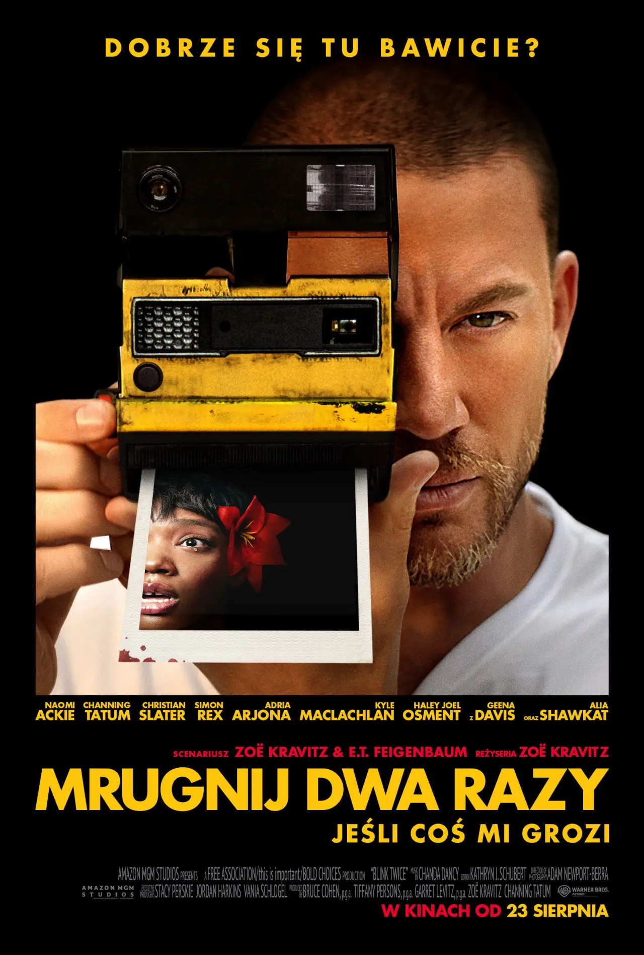 Plakat filmowy "Mrugnij dwa razy"