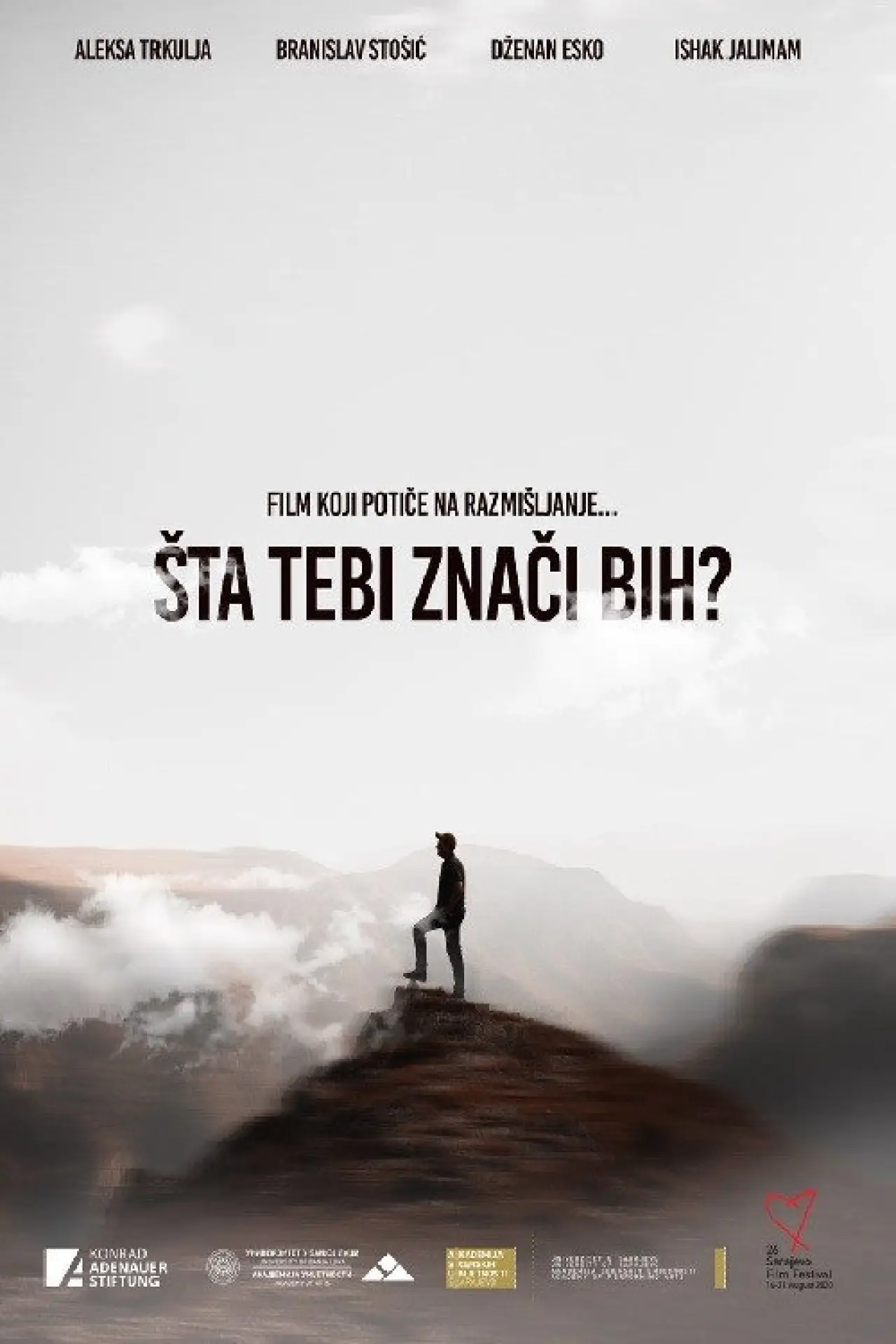 Plakat filmowy "Šta tebi znači BiH?"
