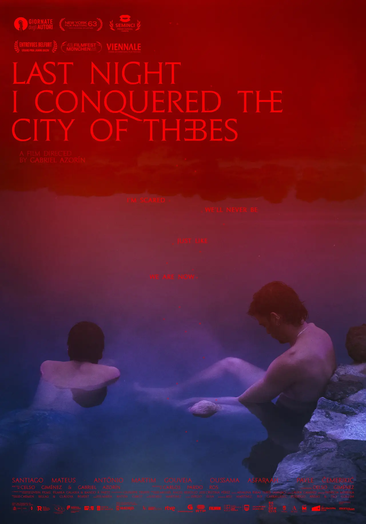 Plakat filmowy "Anoche conquisté Tebas"