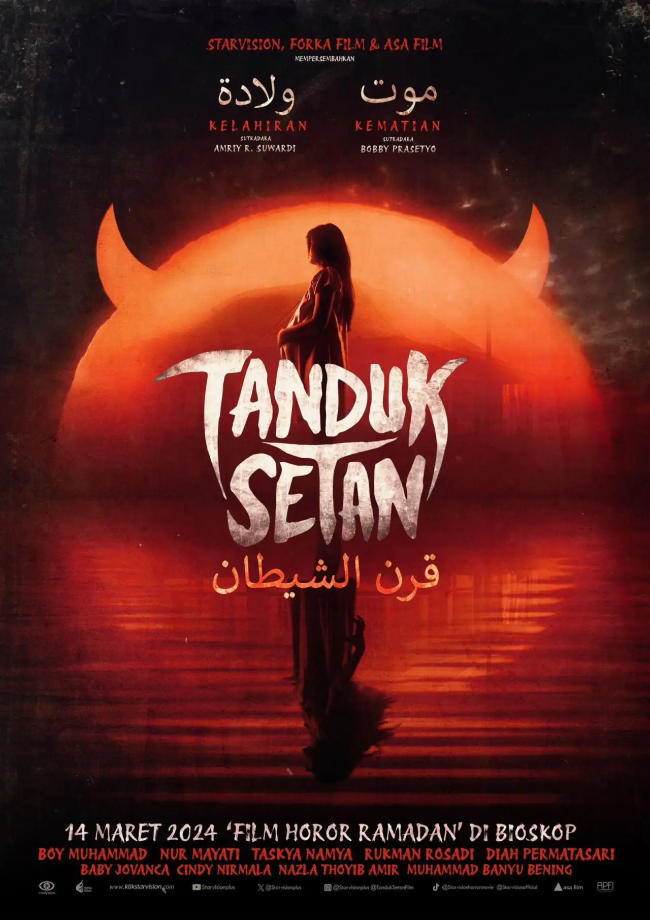 Plakat filmowy "Tanduk Setan"