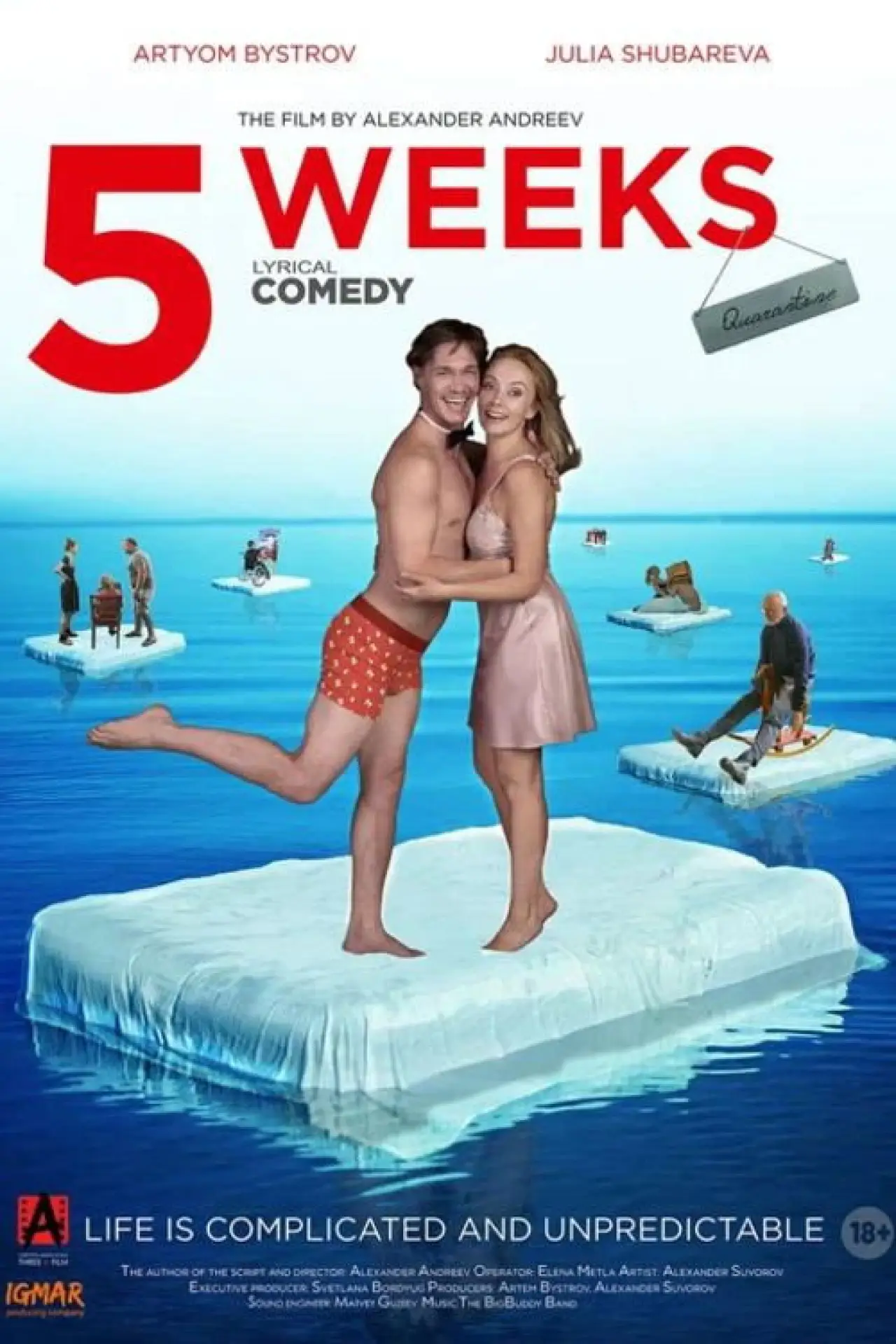 Plakat filmowy "5 недель"