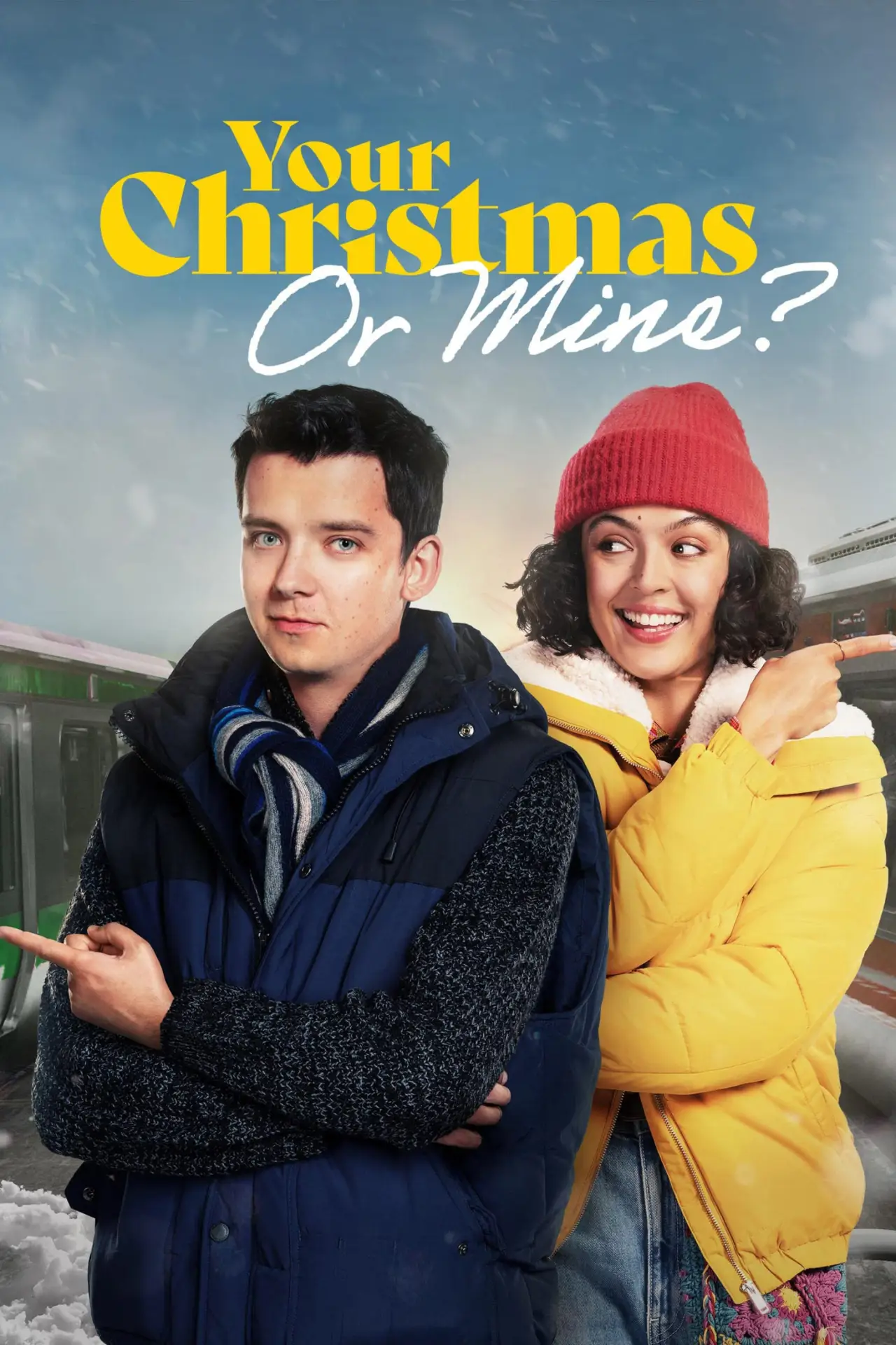 Plakat filmowy "Boże Narodzenie u ciebie czy u mnie?"