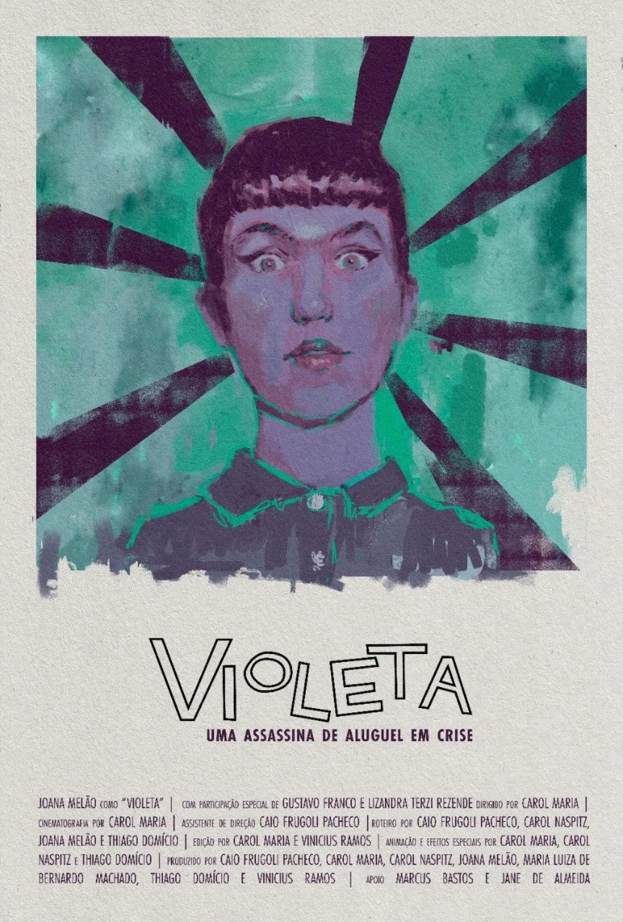 Plakat filmowy "Violeta: uma assassina de aluguel em crise"