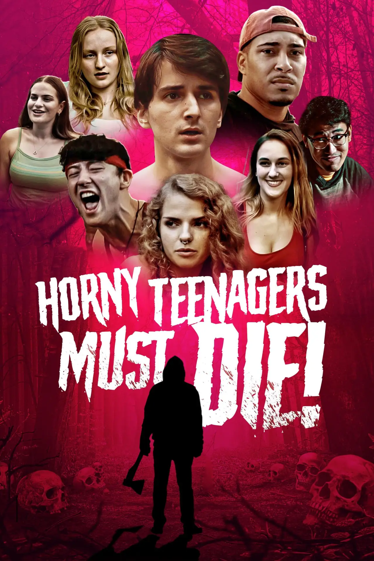 Plakat filmowy "Napaleni nastolatkowie muszą umrzeć!"