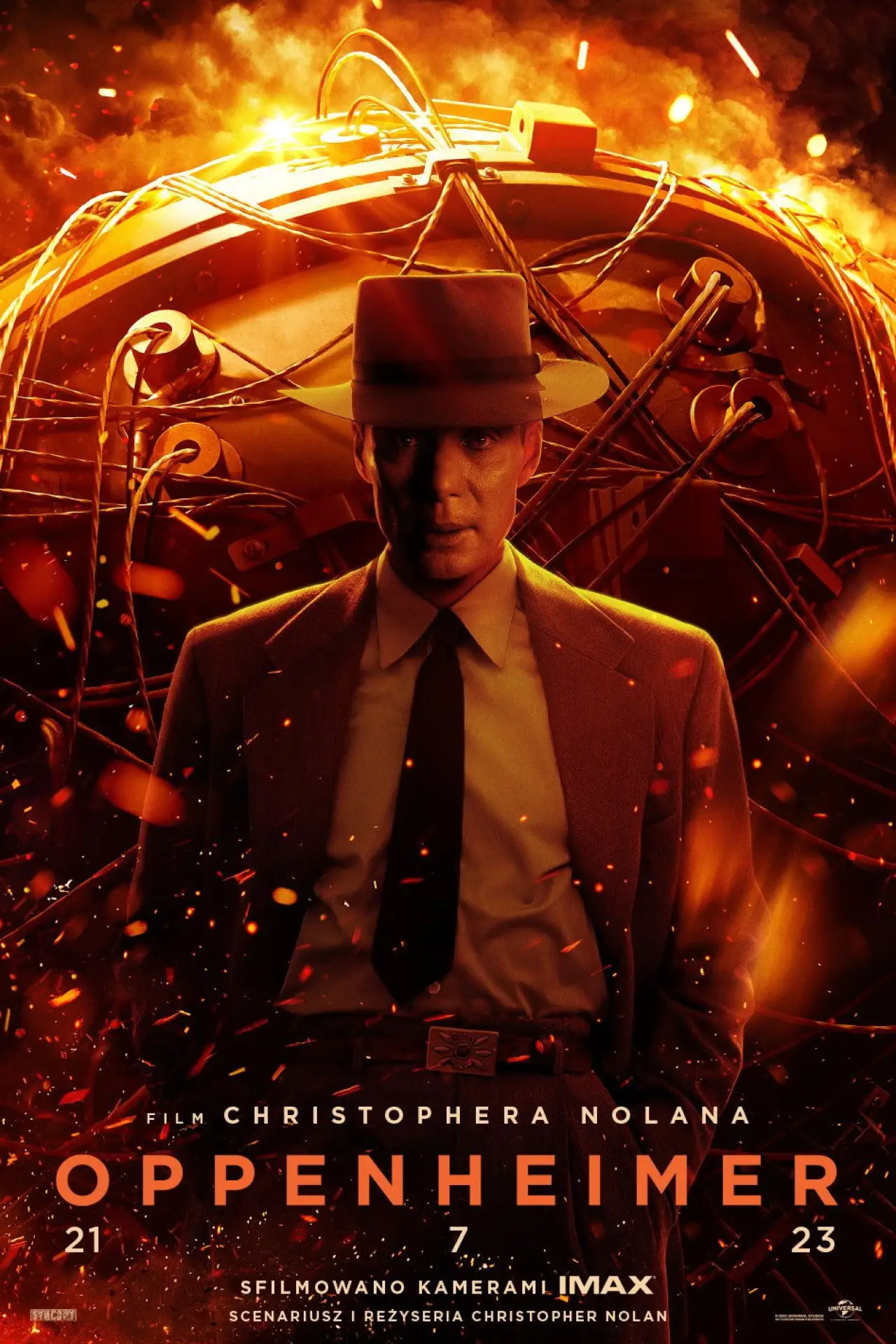 Plakat filmowy "Oppenheimer"