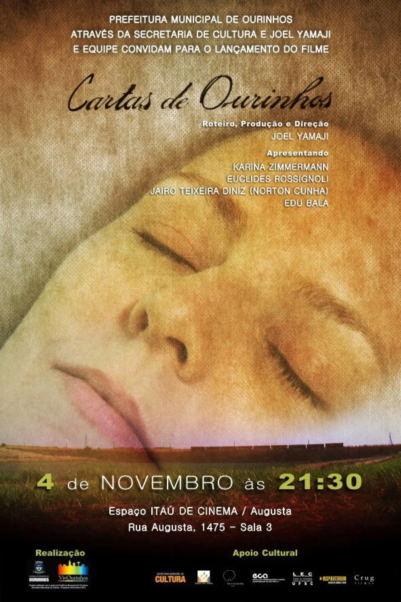 Plakat filmowy "Cartas de Ourinhos"