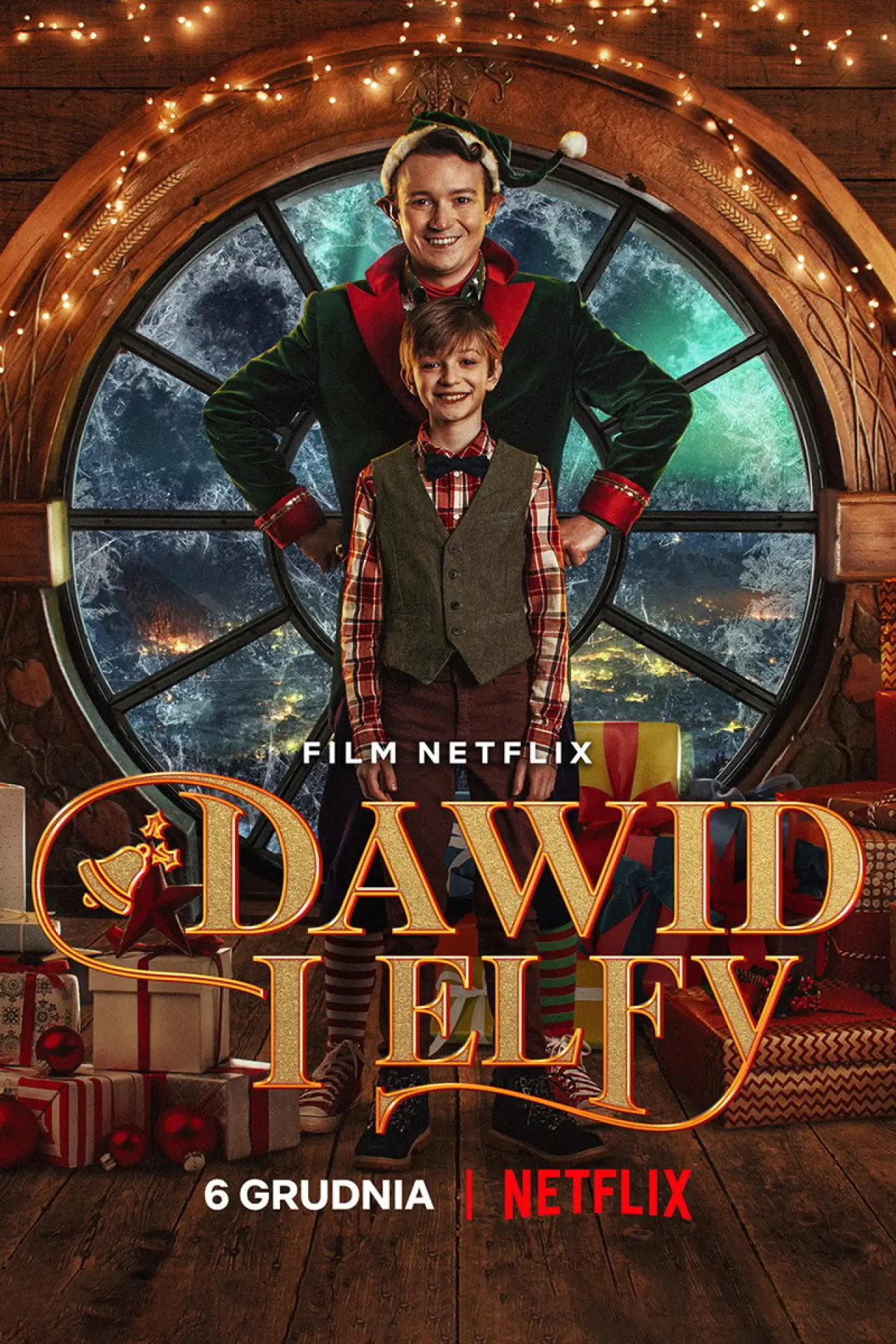 Plakat filmowy "Dawid i elfy"