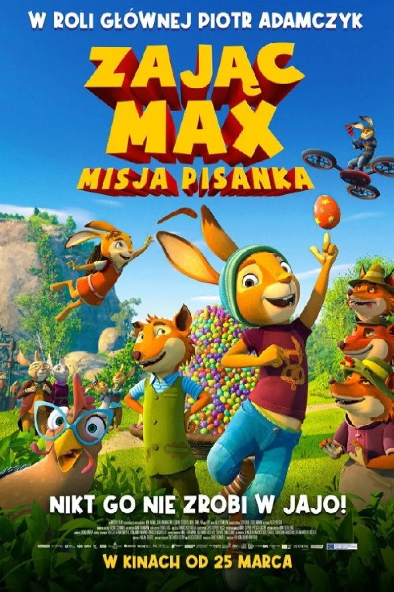 Plakat filmowy "Zając Max: Misja pisanka"