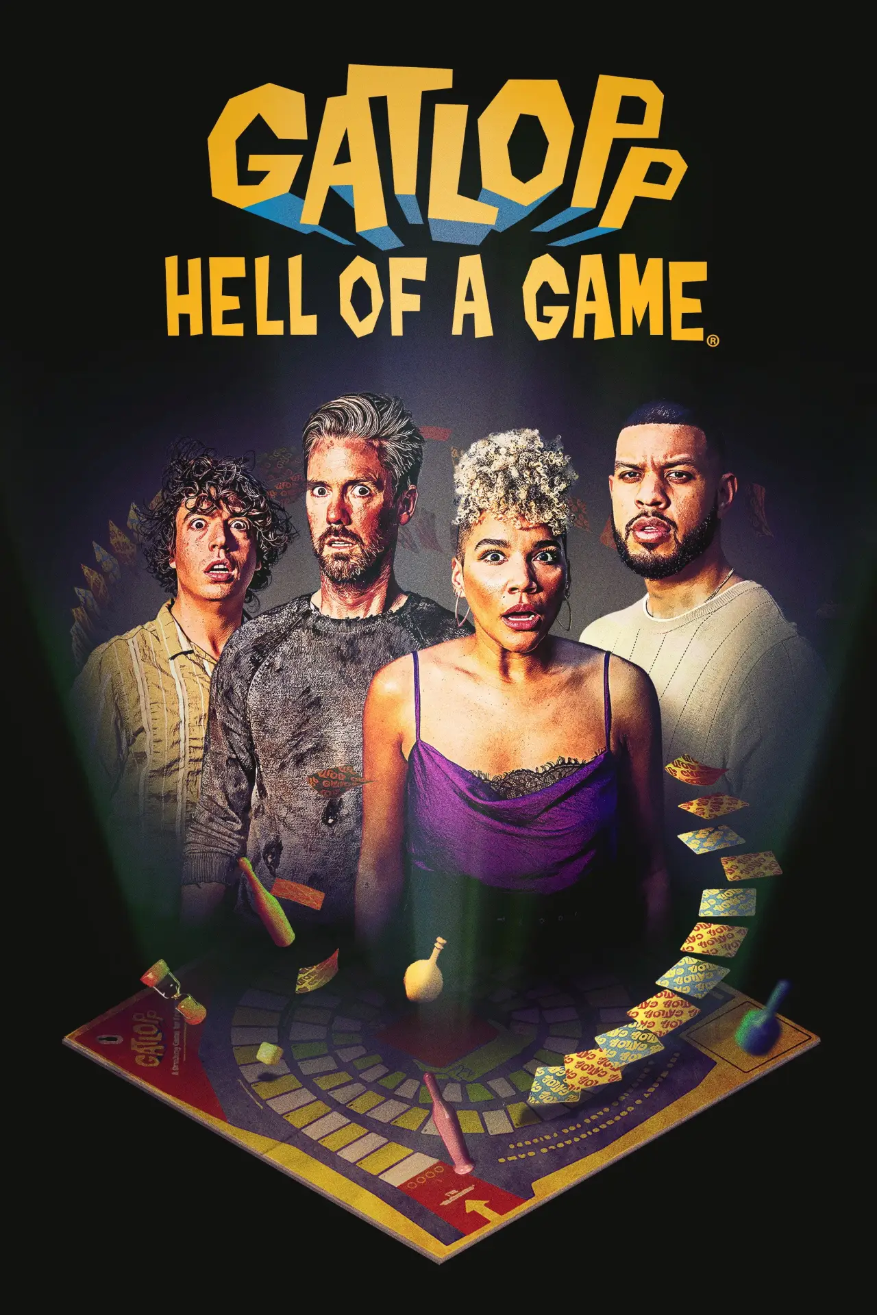 Plakat filmowy "Gatlopp: Hell of a Game"