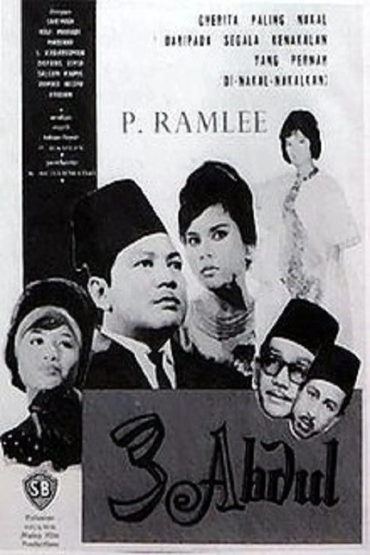 Plakat filmowy "Tiga Abdul"