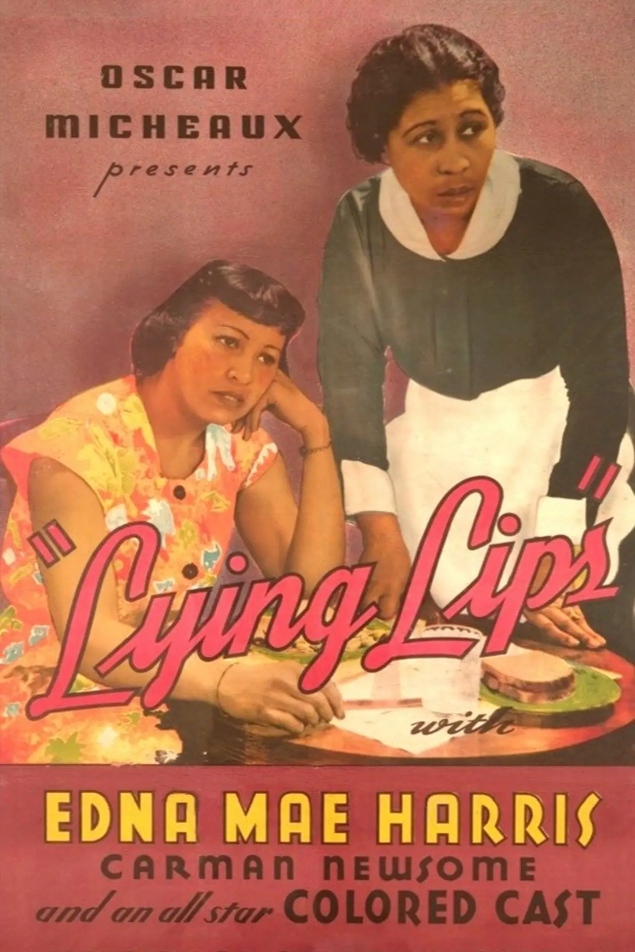 Plakat filmowy "Lying Lips"