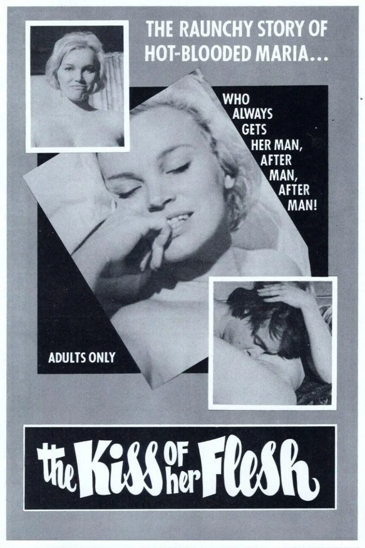 Plakat filmowy "The Kiss of Her Flesh"