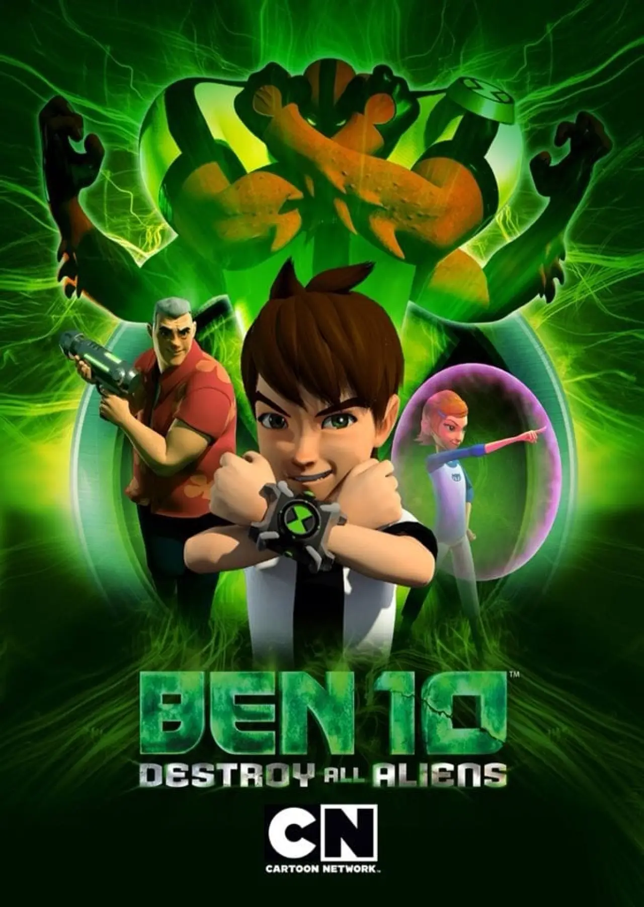 Plakat filmowy "Ben 10: Zniszczyć wszystkich kosmitów"