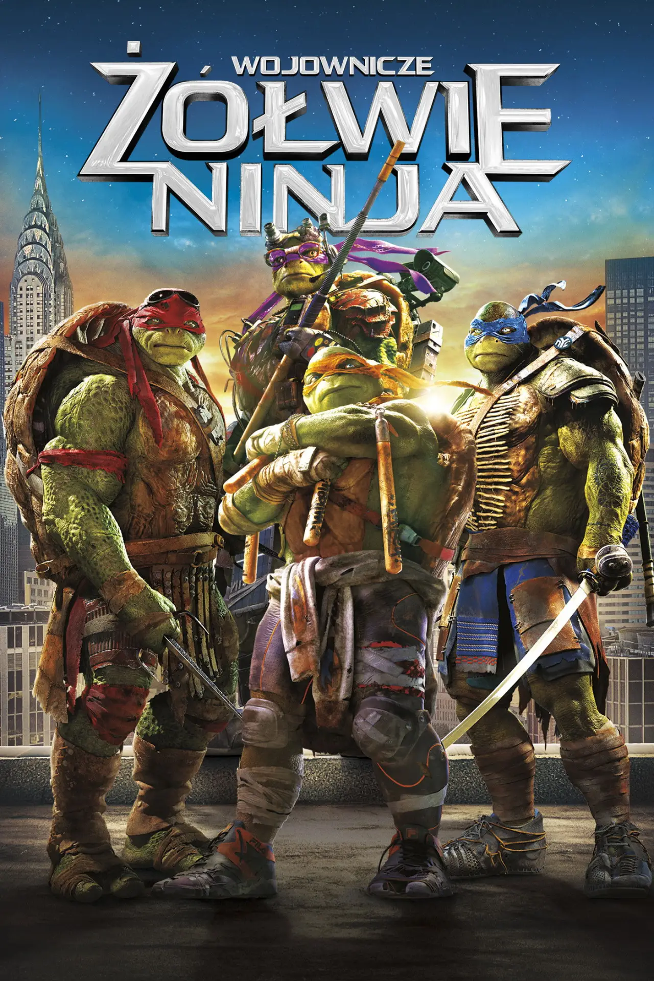 Plakat filmowy "Wojownicze Żółwie Ninja"