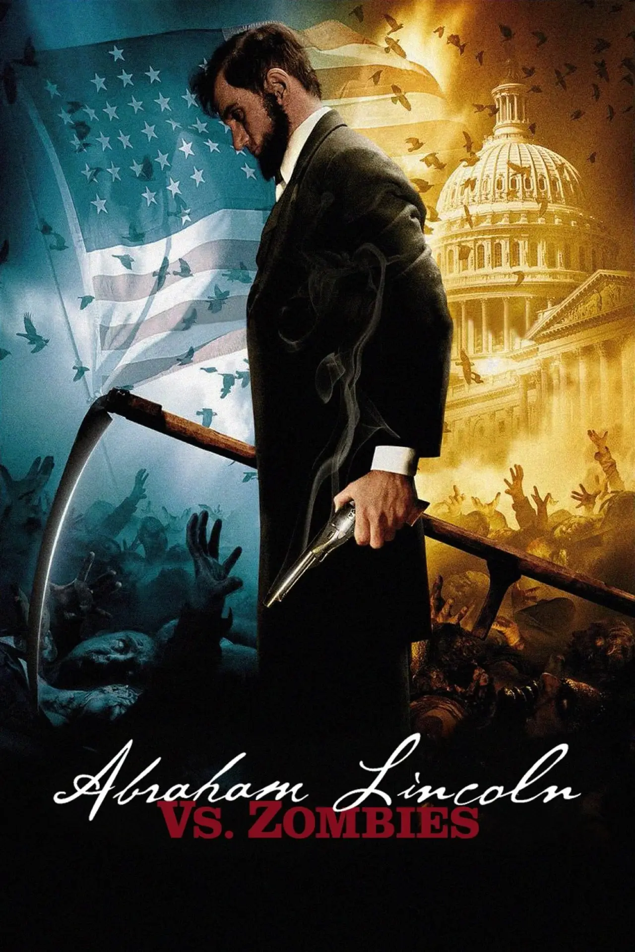 Plakat filmowy "Abraham Lincoln kontra zombie"