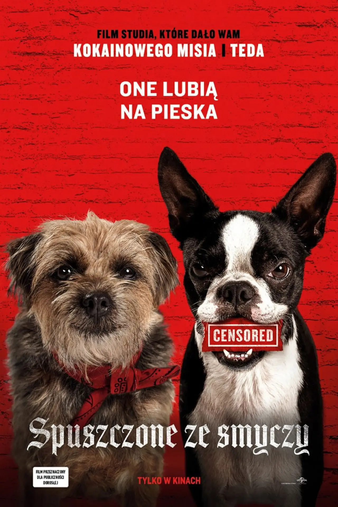 Plakat filmowy "Spuszczone ze smyczy"