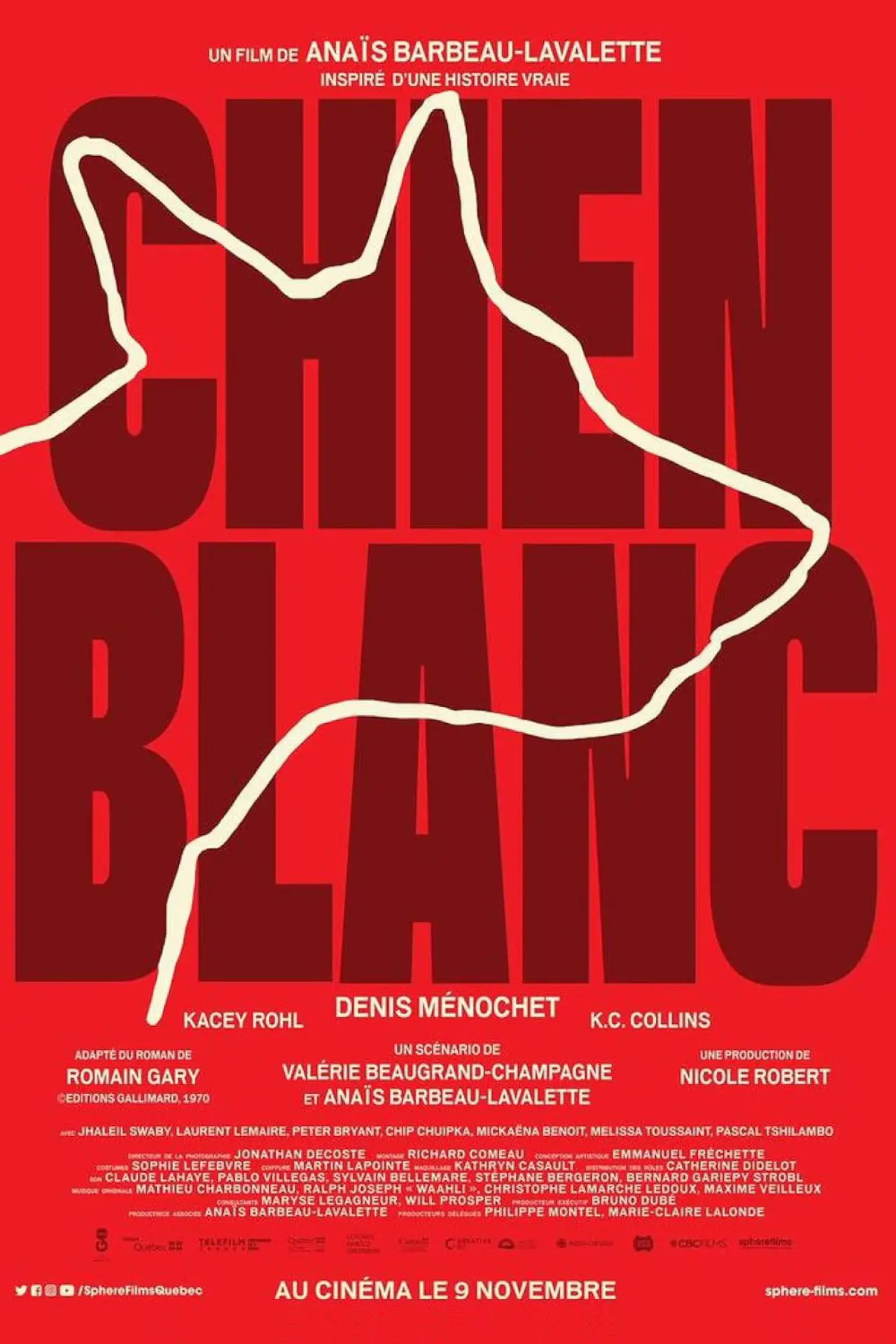 Plakat filmowy "Chien Blanc"