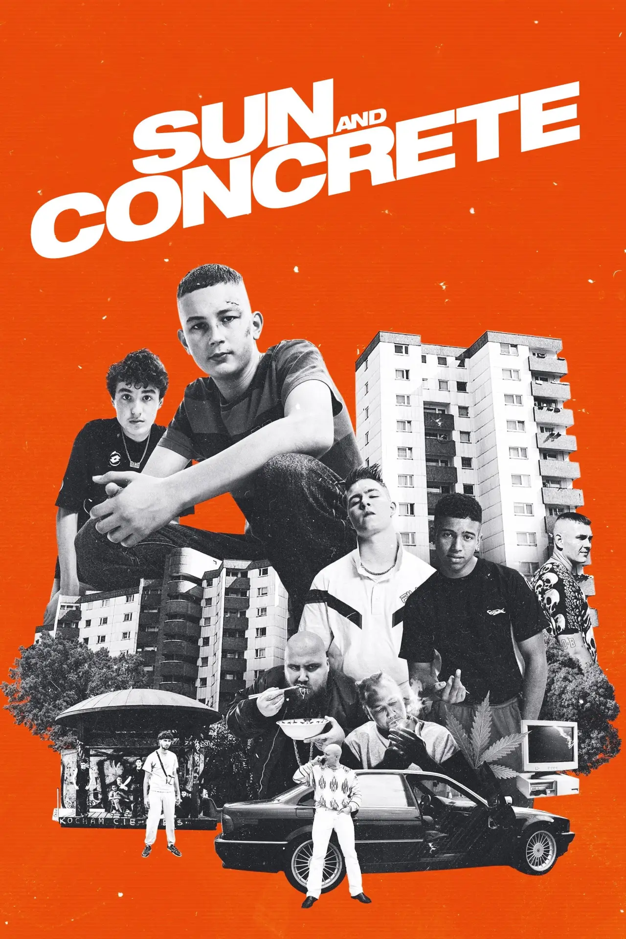 Plakat filmowy "Słońce i beton"