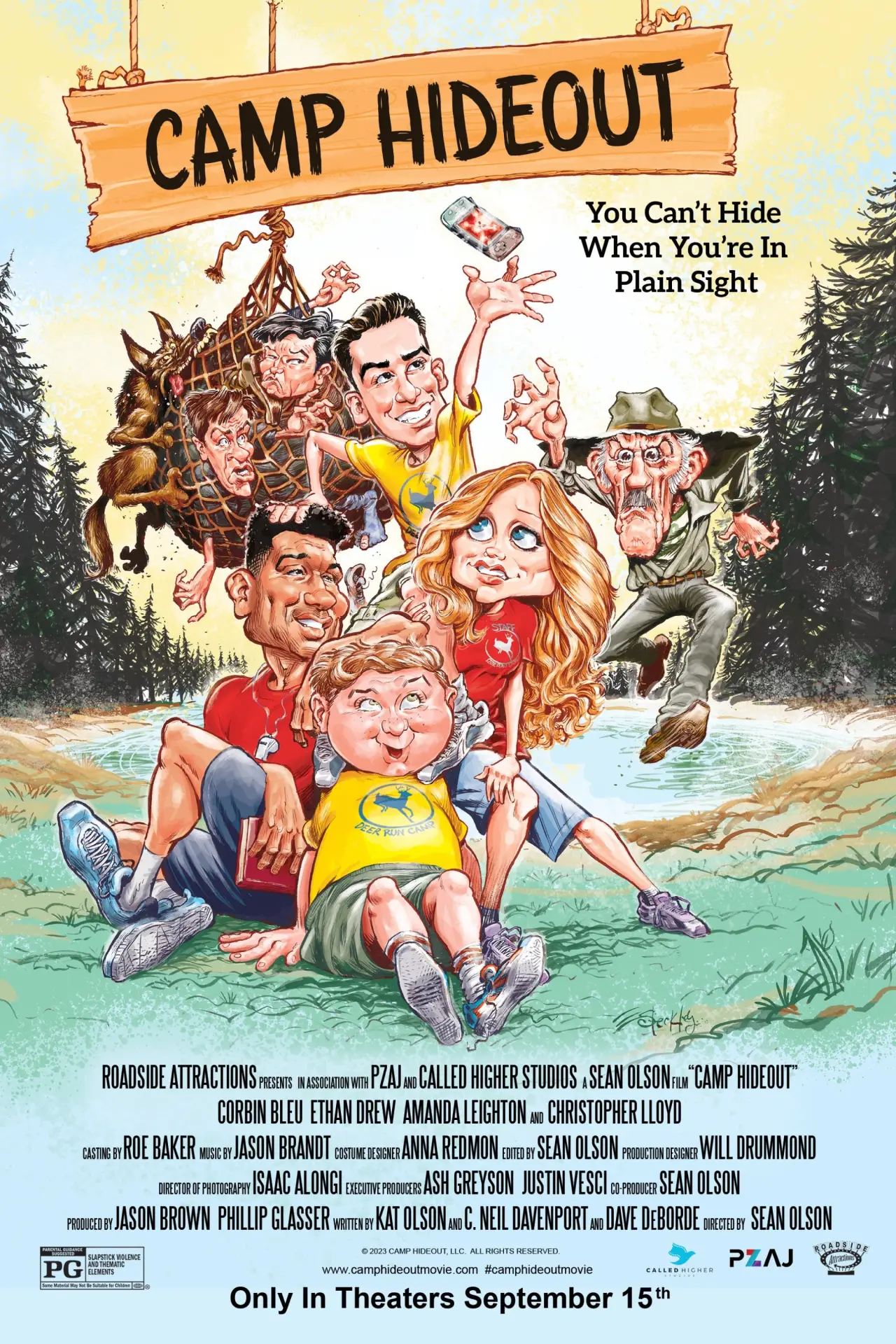 Plakat filmowy "Obozowa kryjówka"