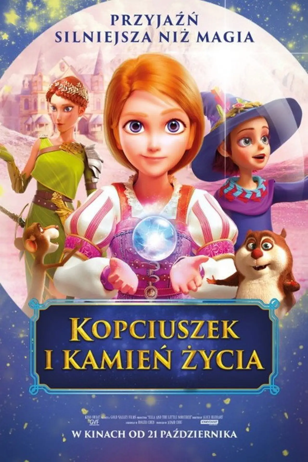 Plakat filmowy "Kopciuszek i kamień życia"