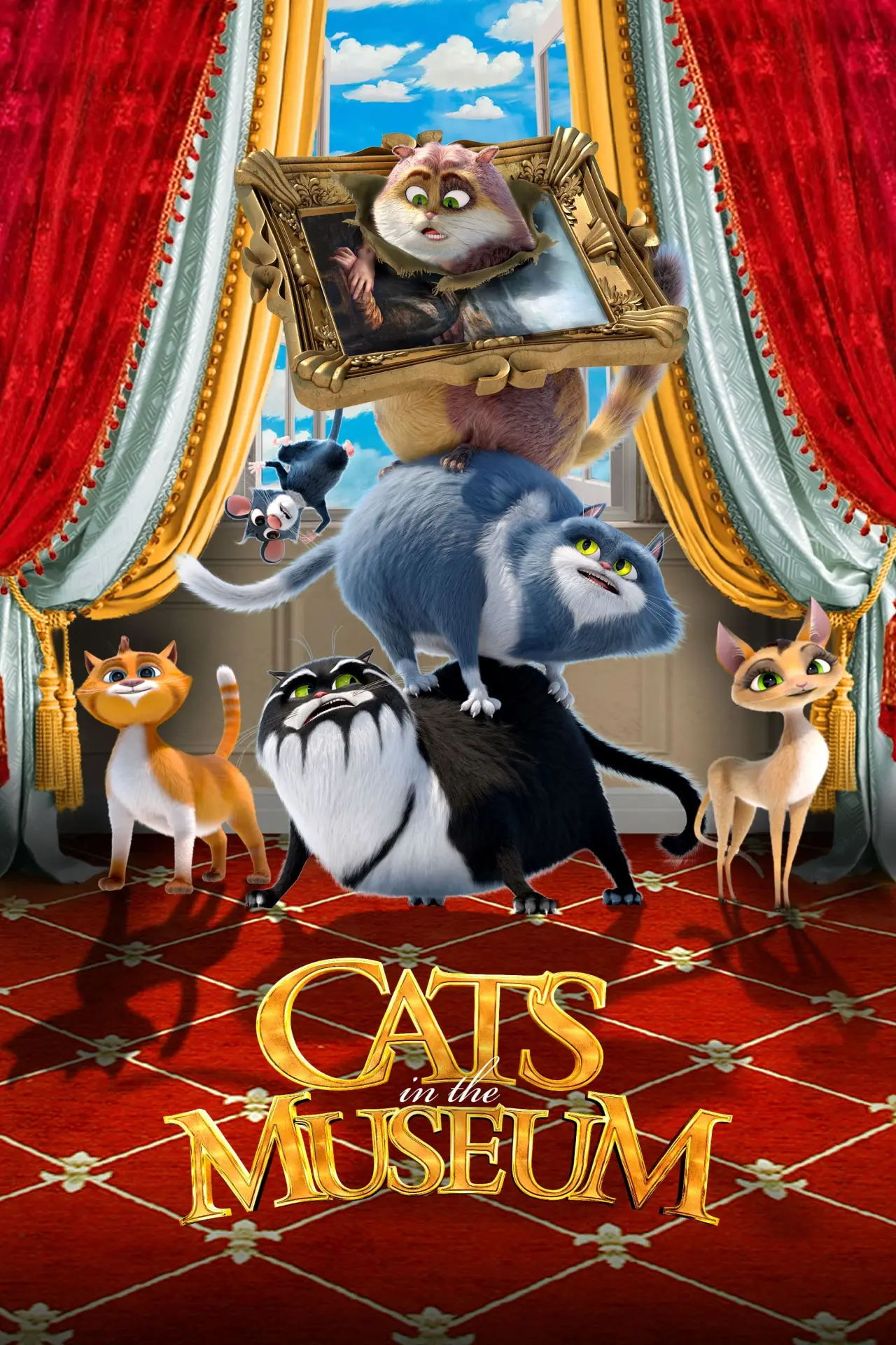 Plakat filmowy "Коты Эрмитажа"