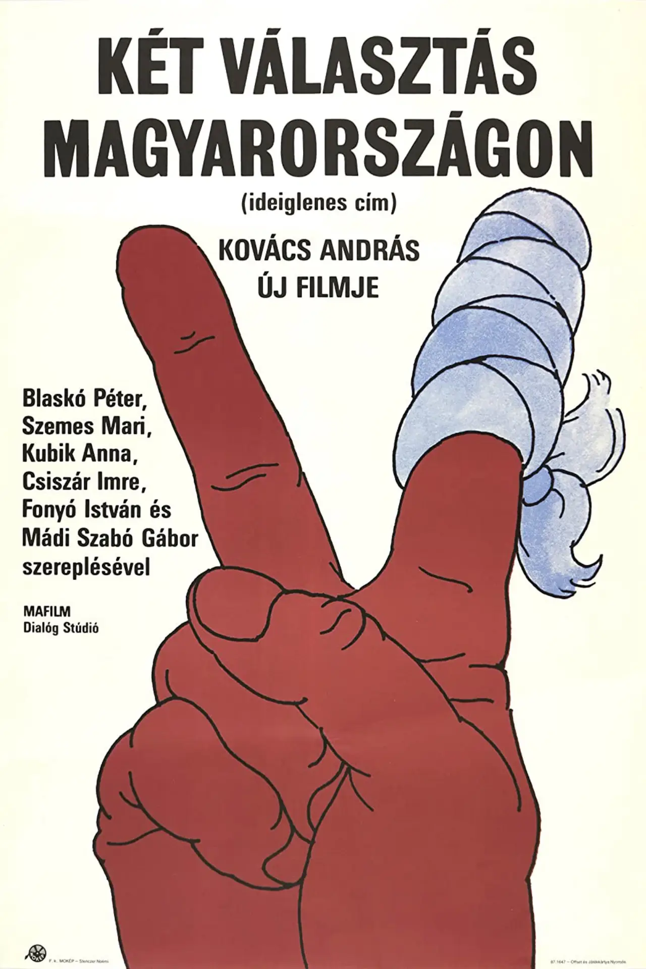 Plakat filmowy "Valahol Magyarországon"