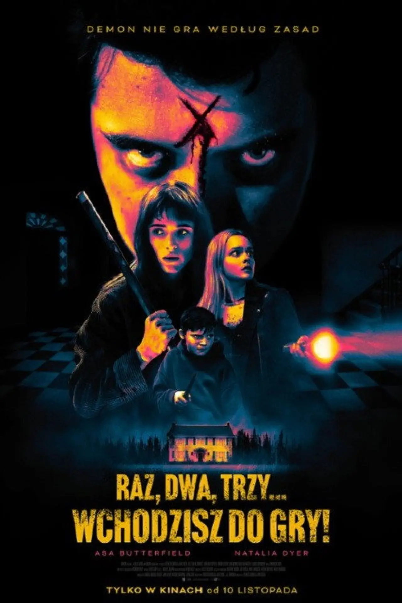 Plakat filmowy "Raz, dwa, trzy... wchodzisz do gry!"