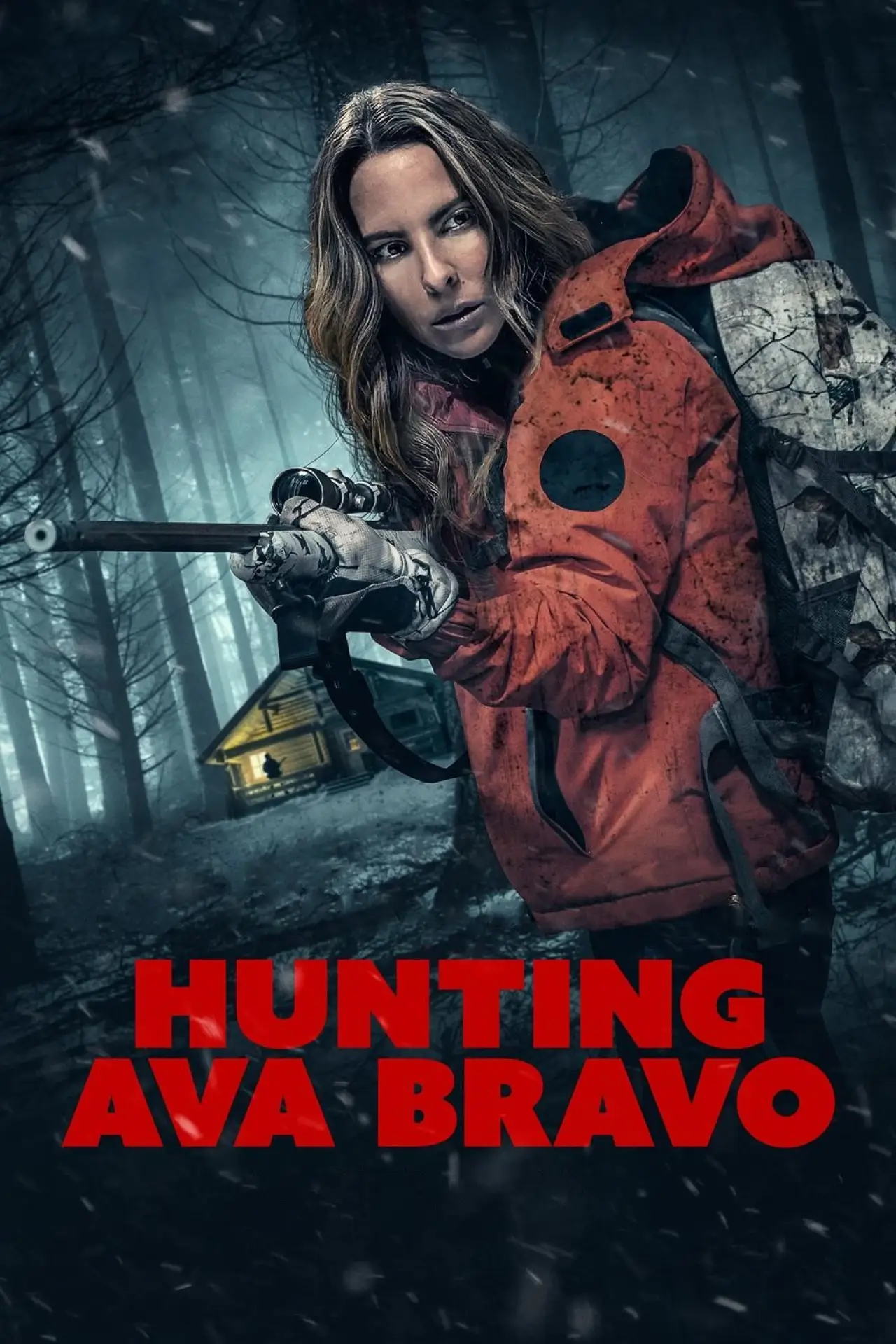 Plakat filmowy "Polowanie na Avę Bravo"