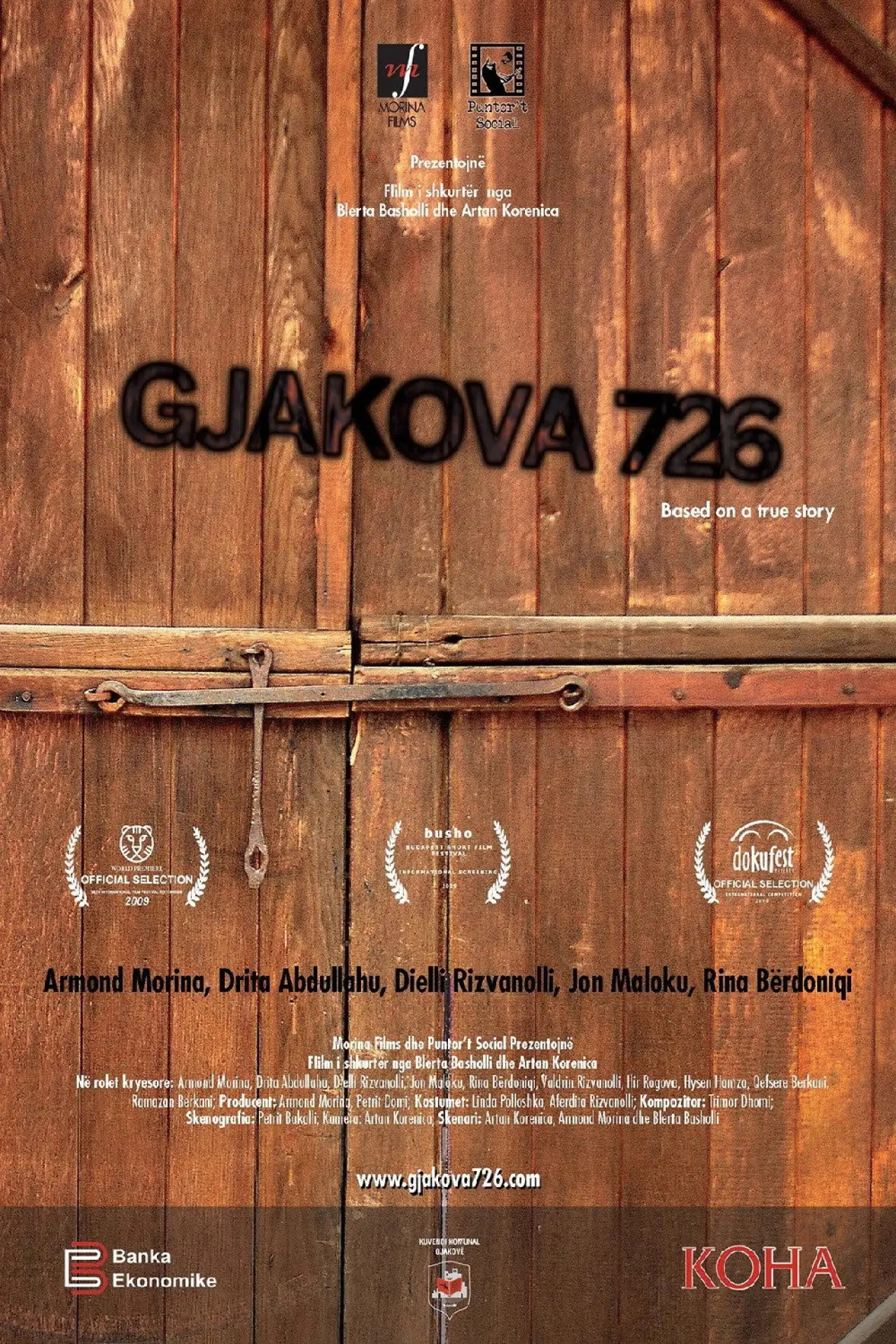 Plakat filmowy "Gjakova 726"