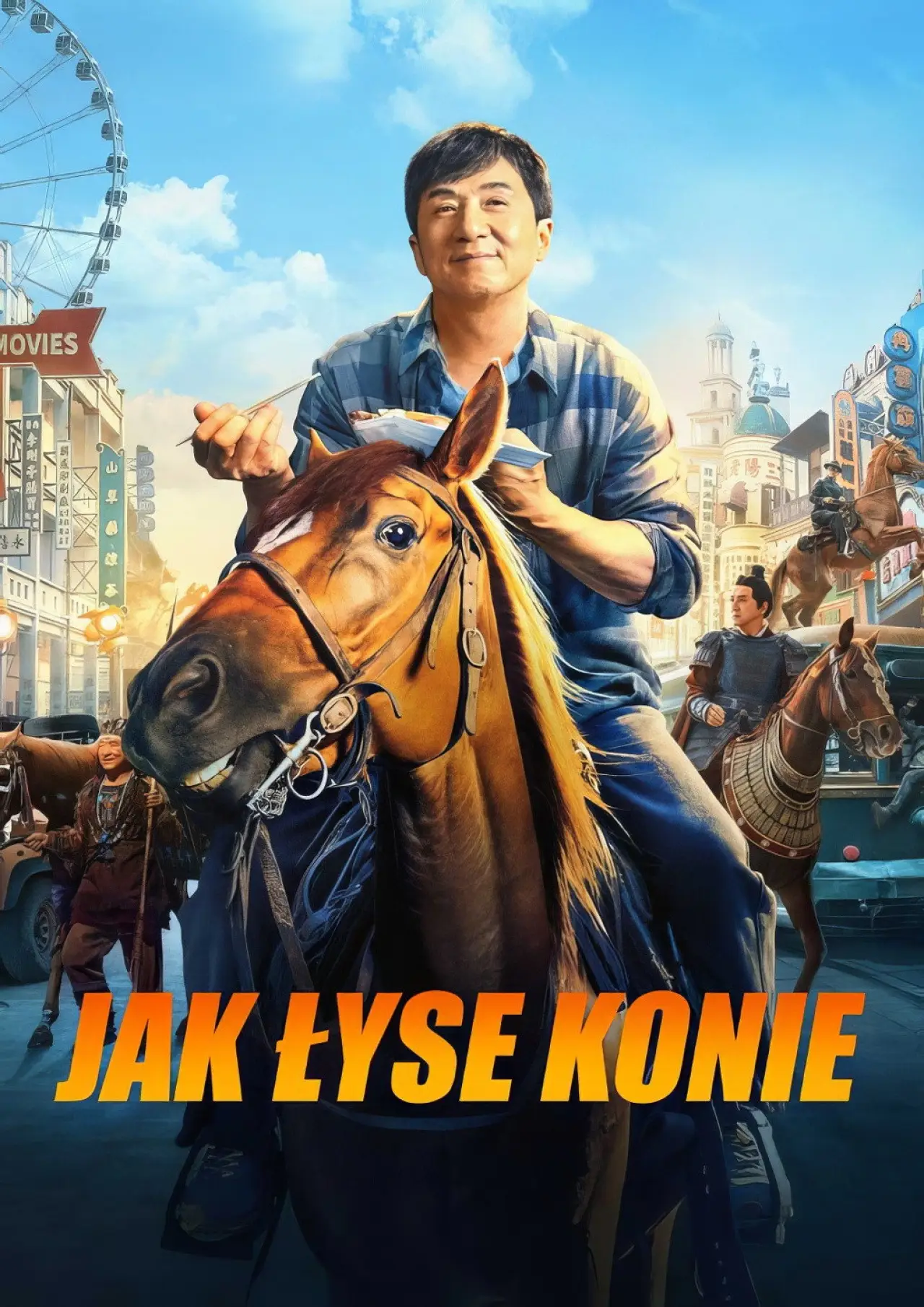 Plakat filmowy "Jak łyse konie"
