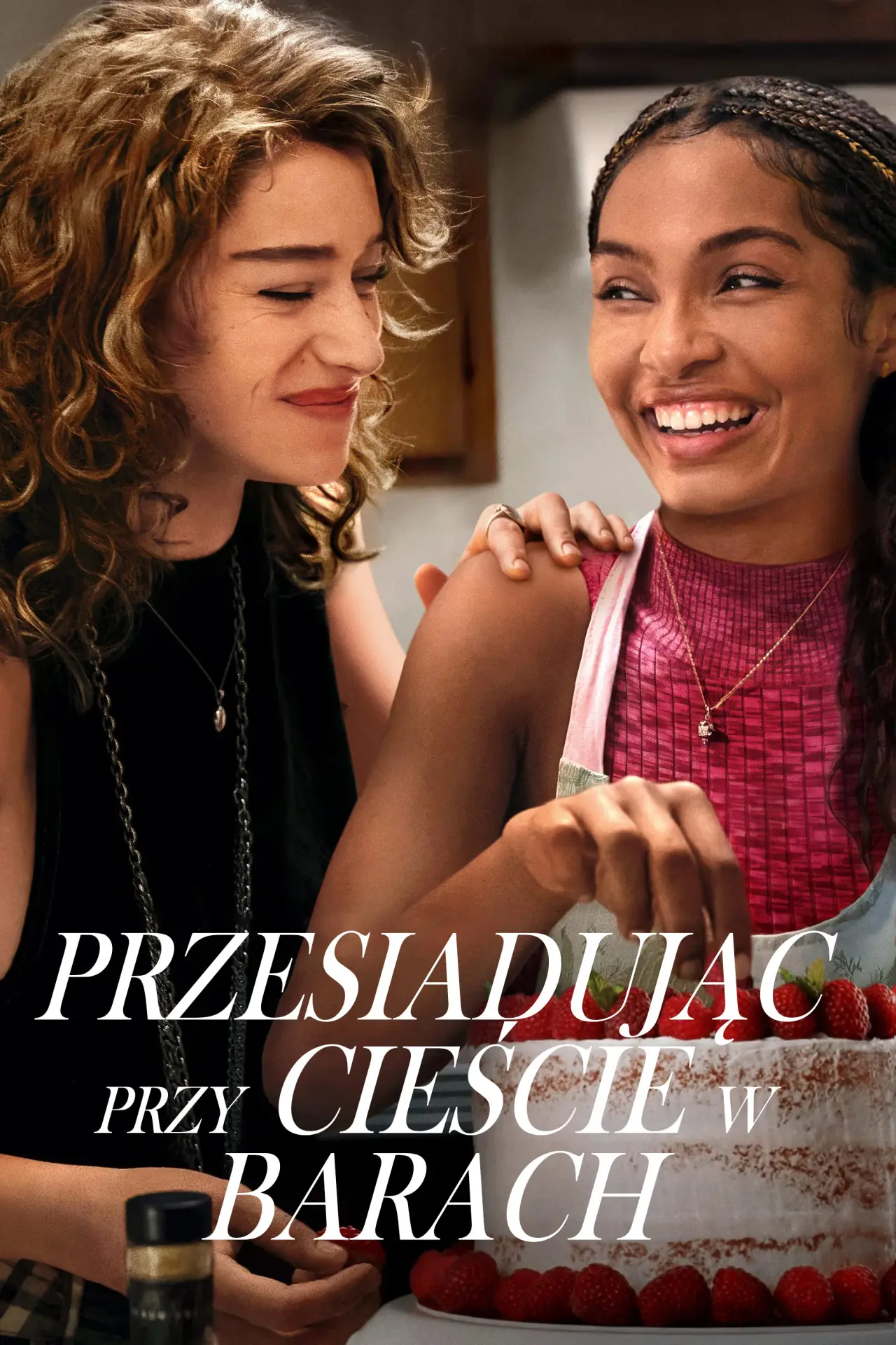 Plakat filmowy "Przesiadując przy cieście w barach"
