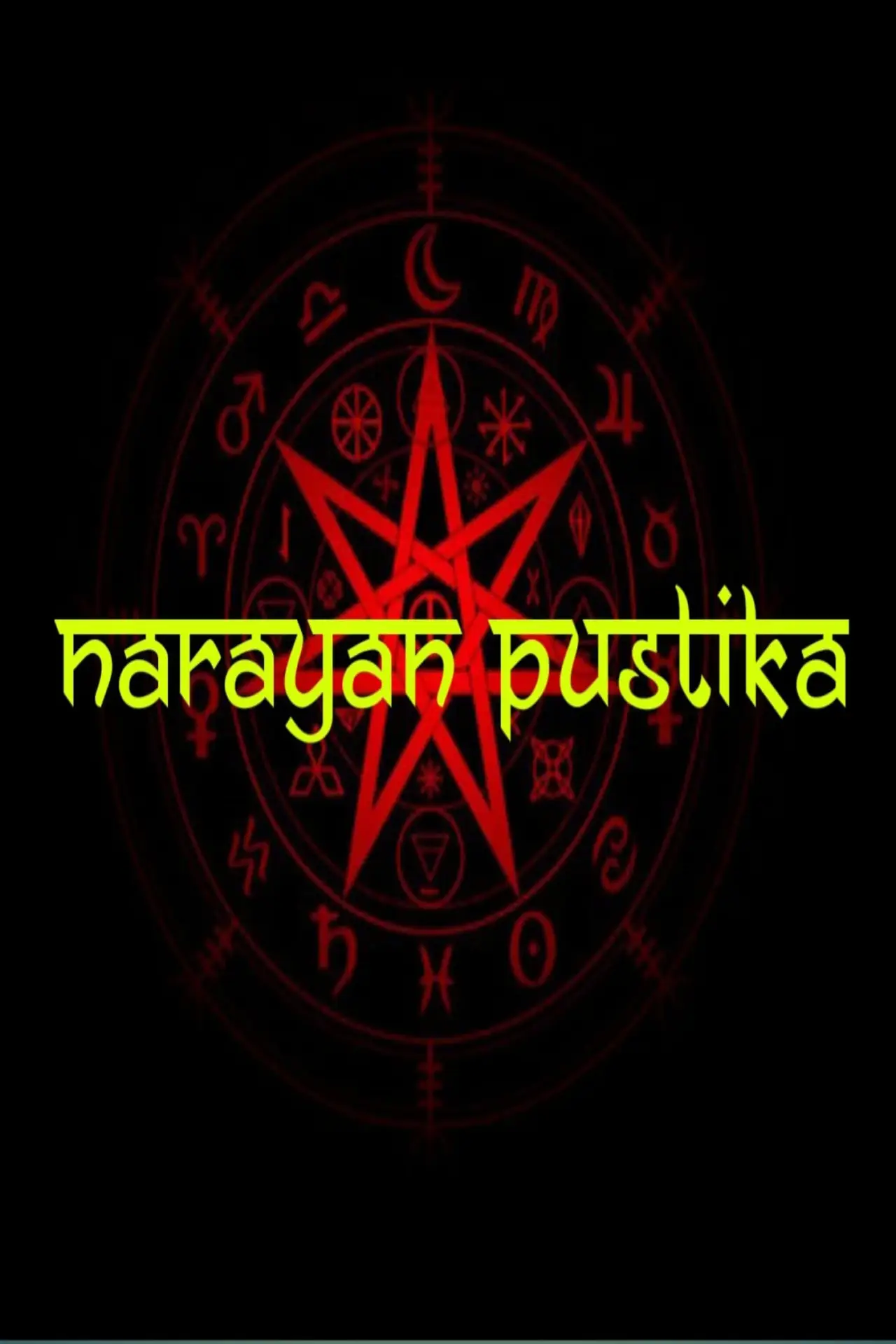 Plakat filmowy "Narayan Pustika"