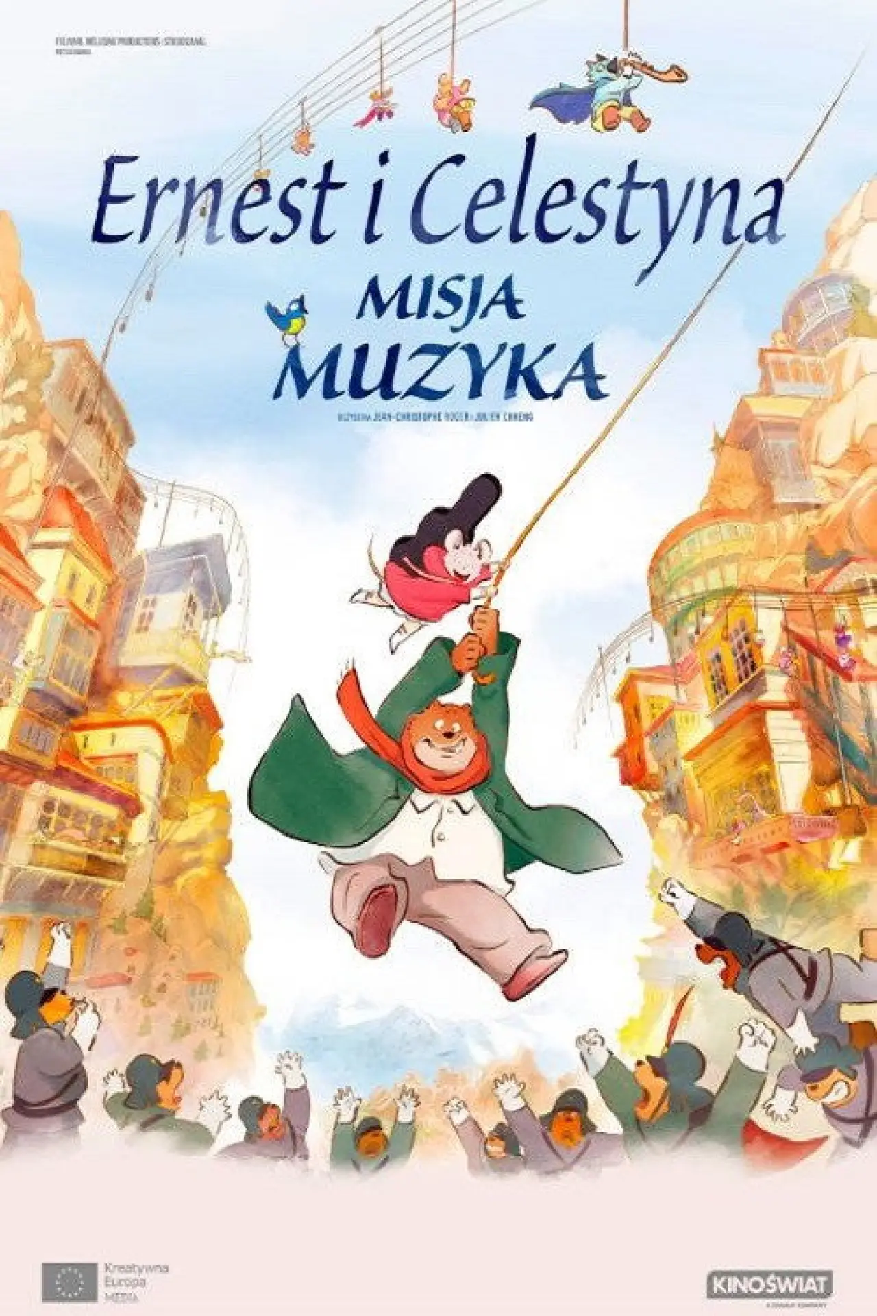 Plakat filmowy "Ernest i Celestyna: Misja muzyka"