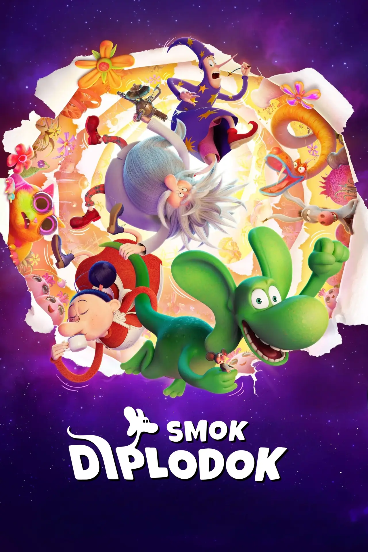 Plakat filmowy "Smok Diplodok"