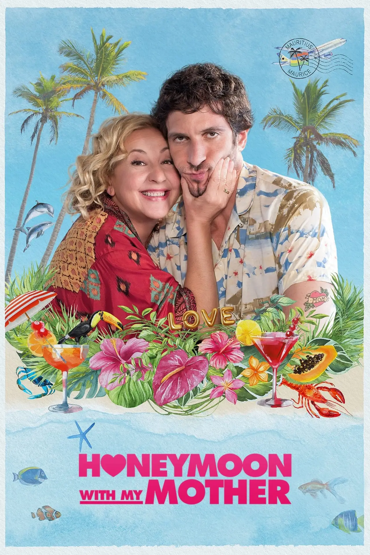 Plakat filmowy "Podróż poślubna z mamą"