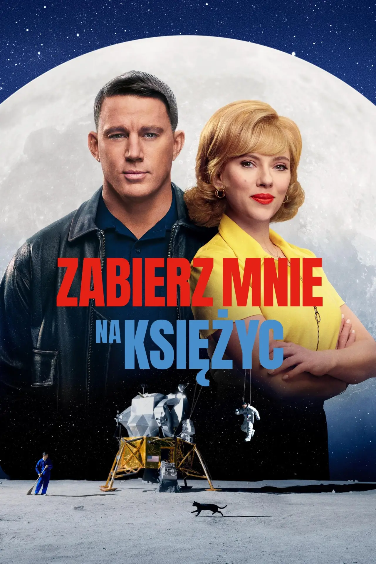 Plakat filmowy "Zabierz mnie na Księżyc"