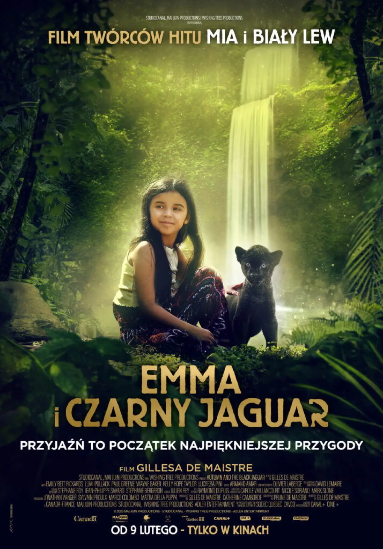 Plakat filmowy "Emma i czarny jaguar"