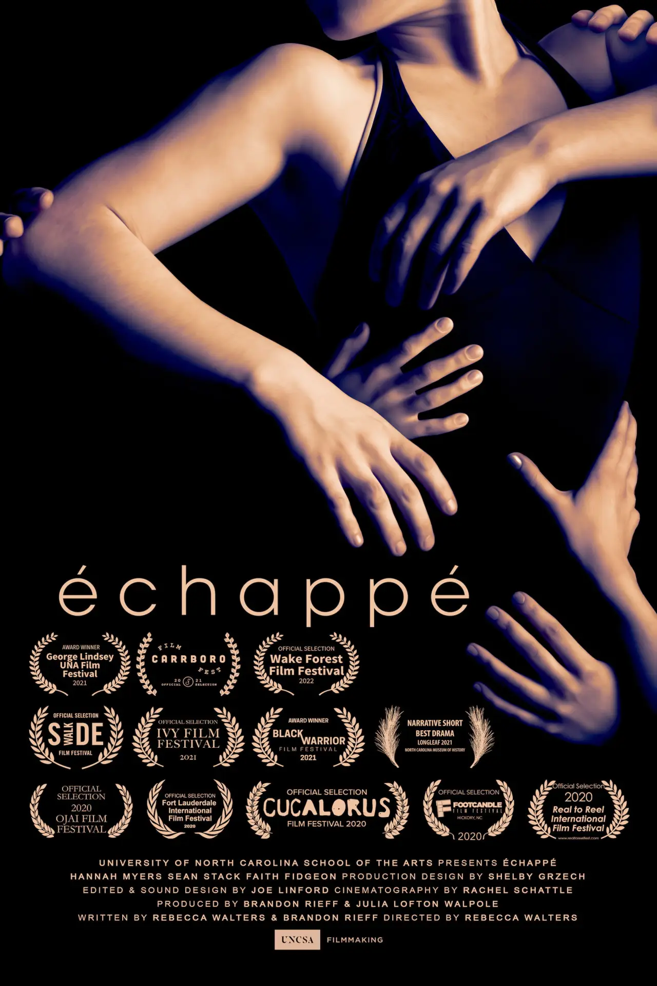 Plakat filmowy "échappé"