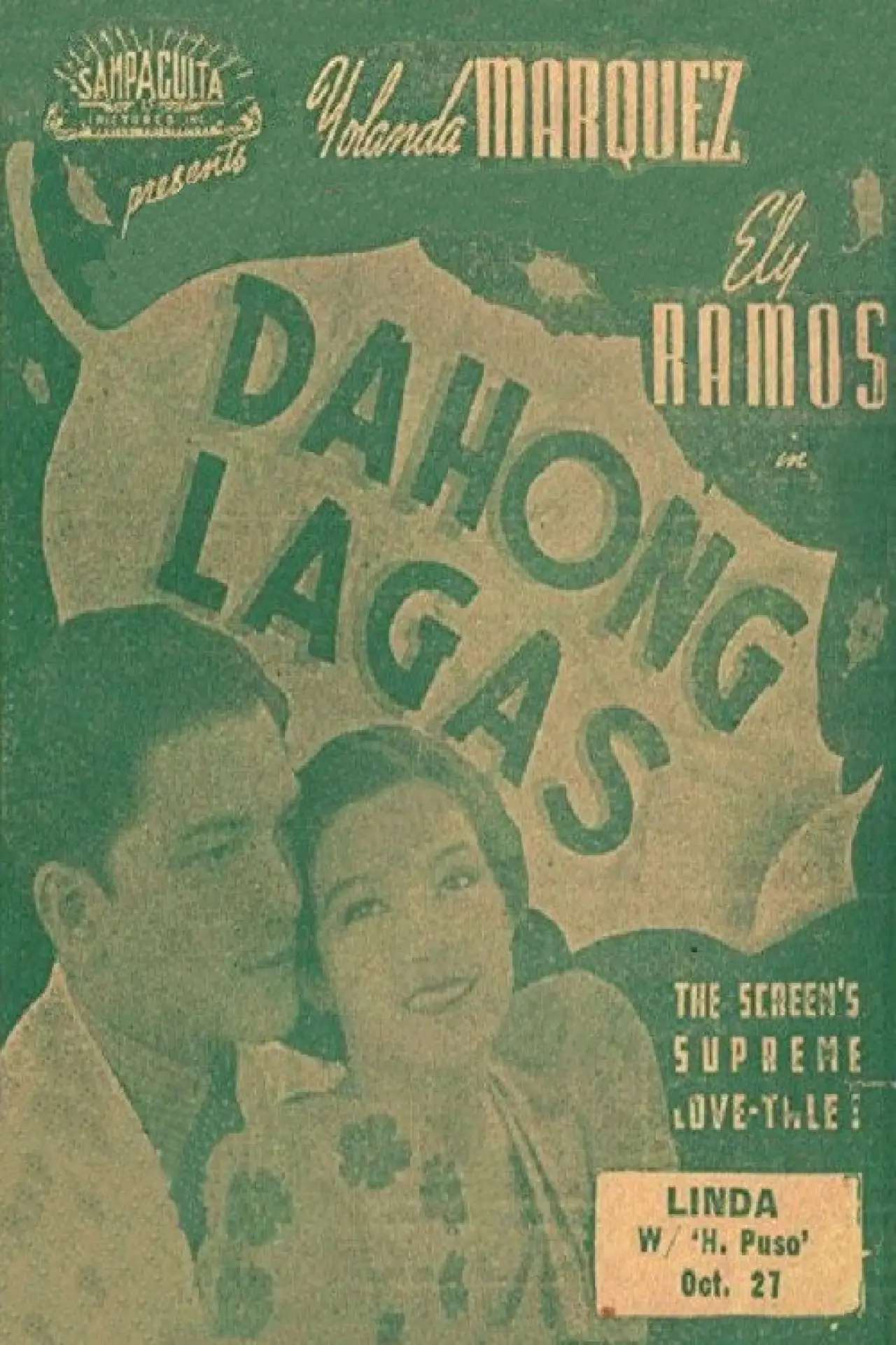 Plakat filmowy "Dahong Lagas"