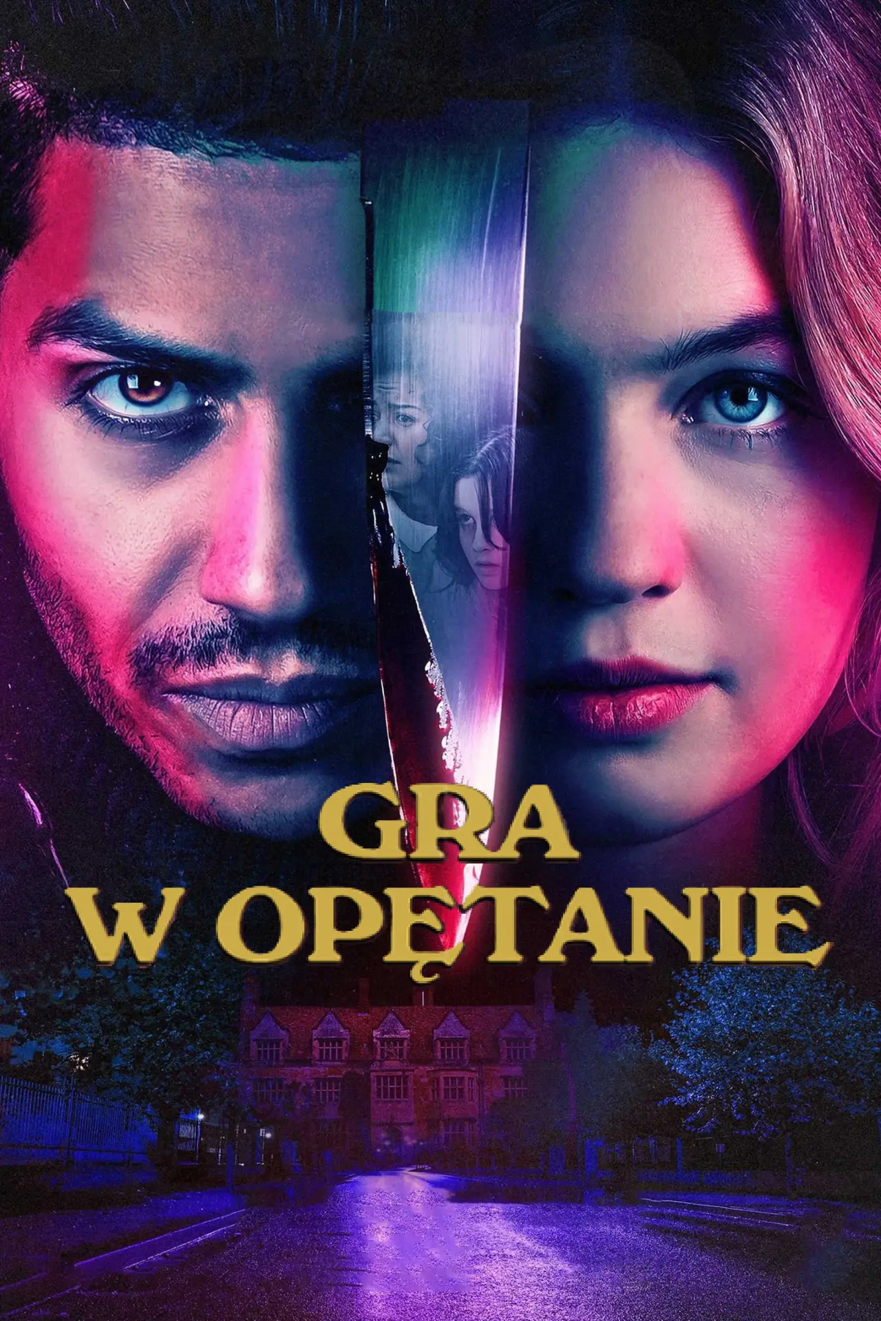 Plakat filmowy "Gra w opętanie"