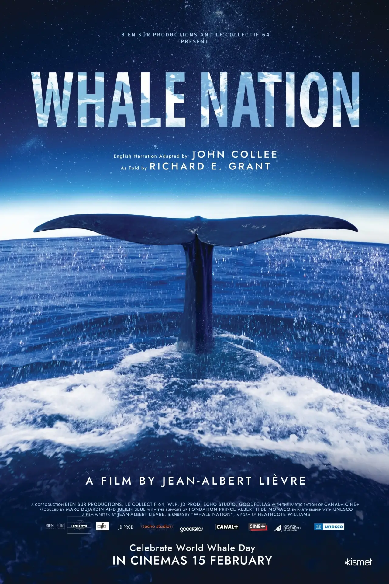 Plakat filmowy "Pieśni wielorybów"