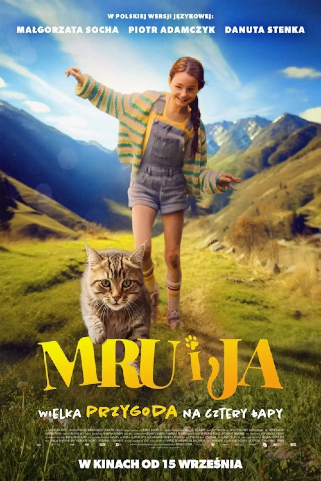 Plakat filmowy "Mru i ja: Wielka przygoda na cztery łapy"