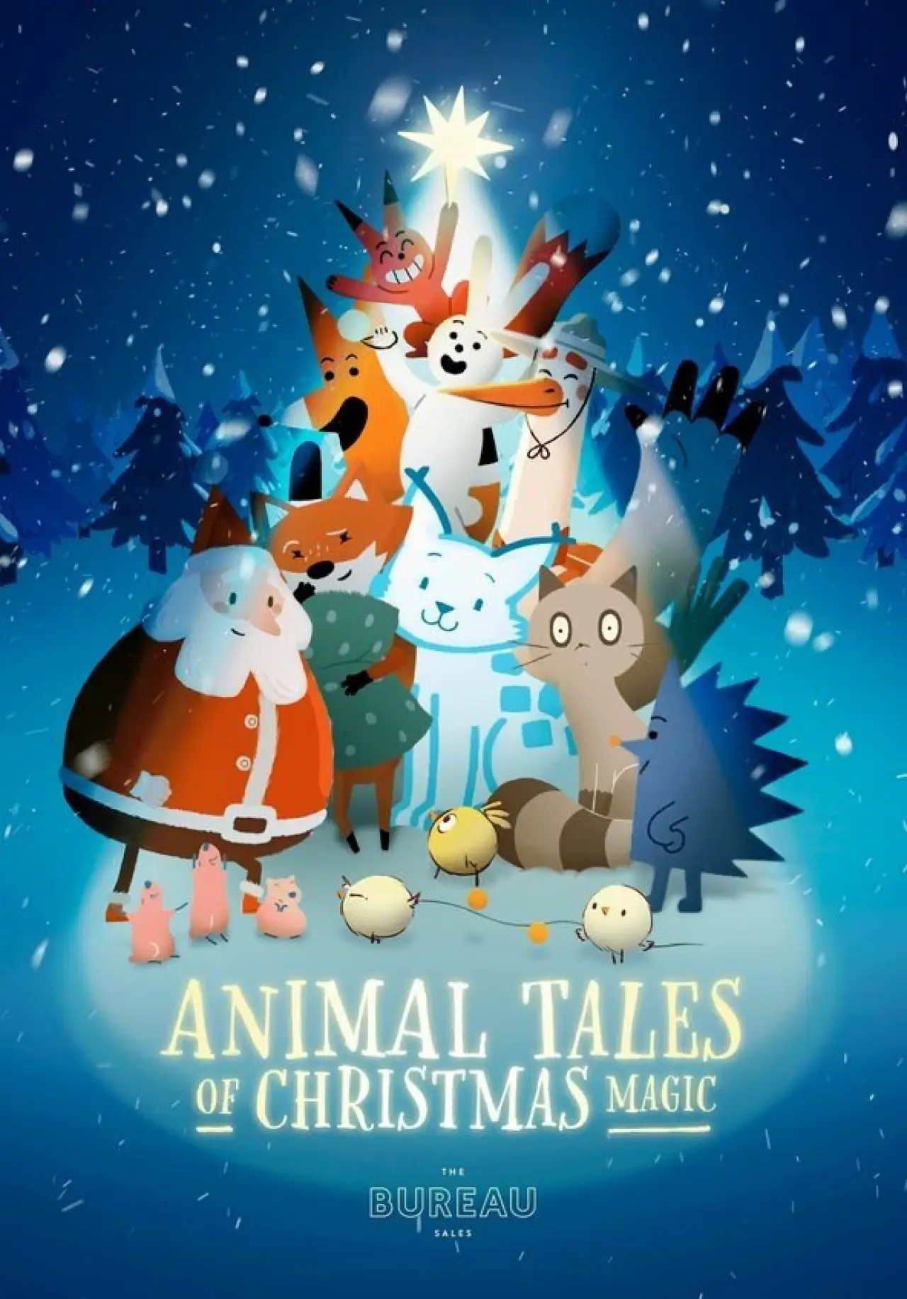 Plakat filmowy "Magiczna Gwiazdka zwierzaków"