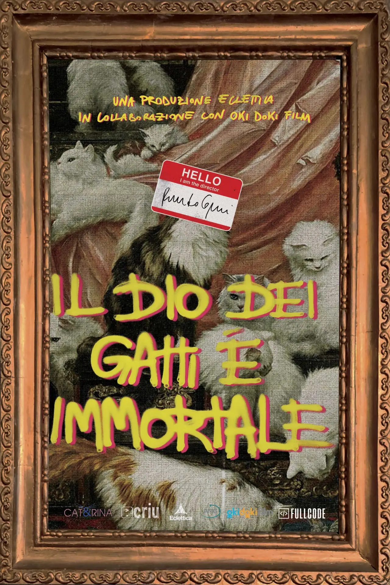 Plakat filmowy "Il Dio dei Gatti è Immortale"