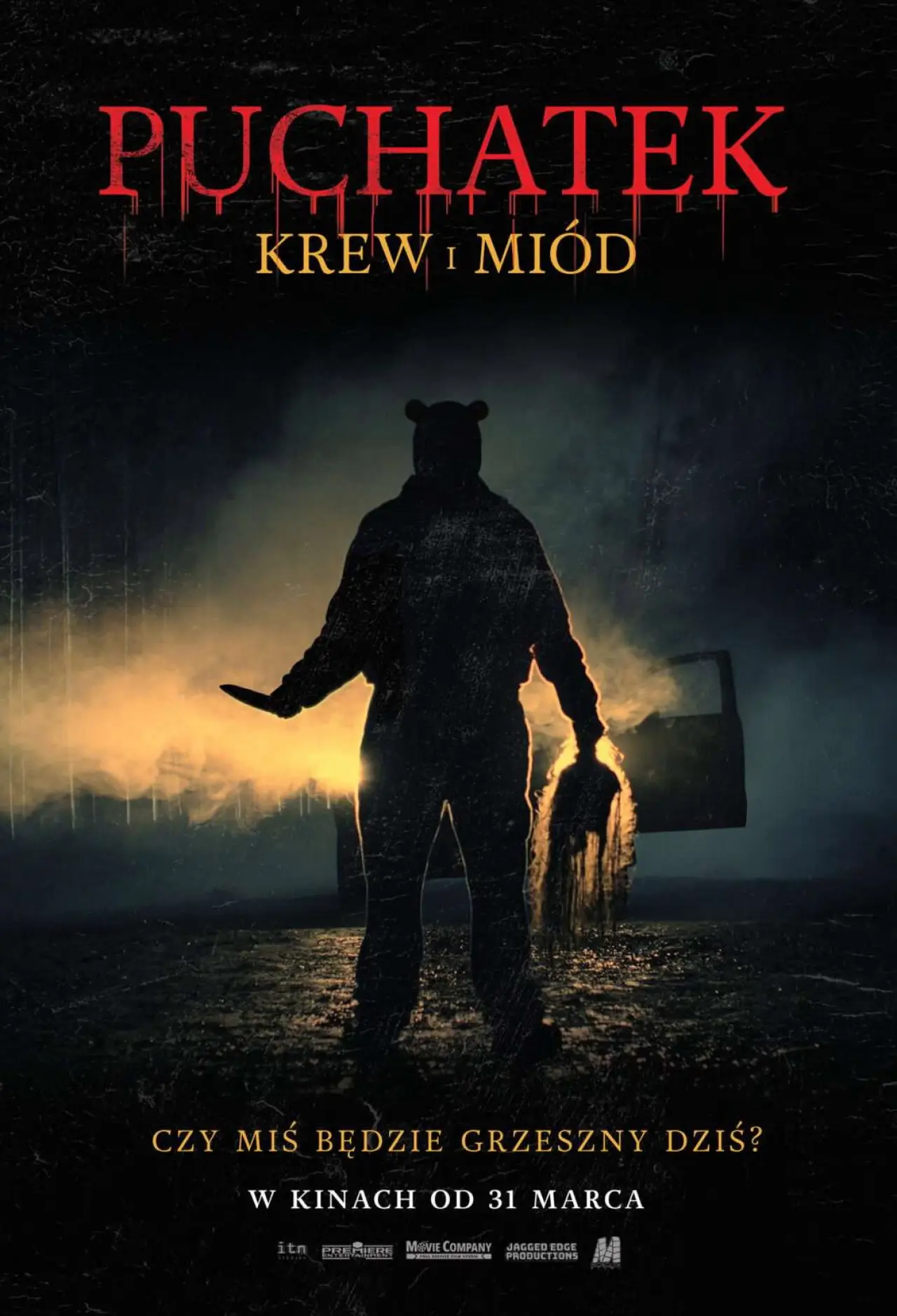 Plakat filmowy "Puchatek: Krew i miód"